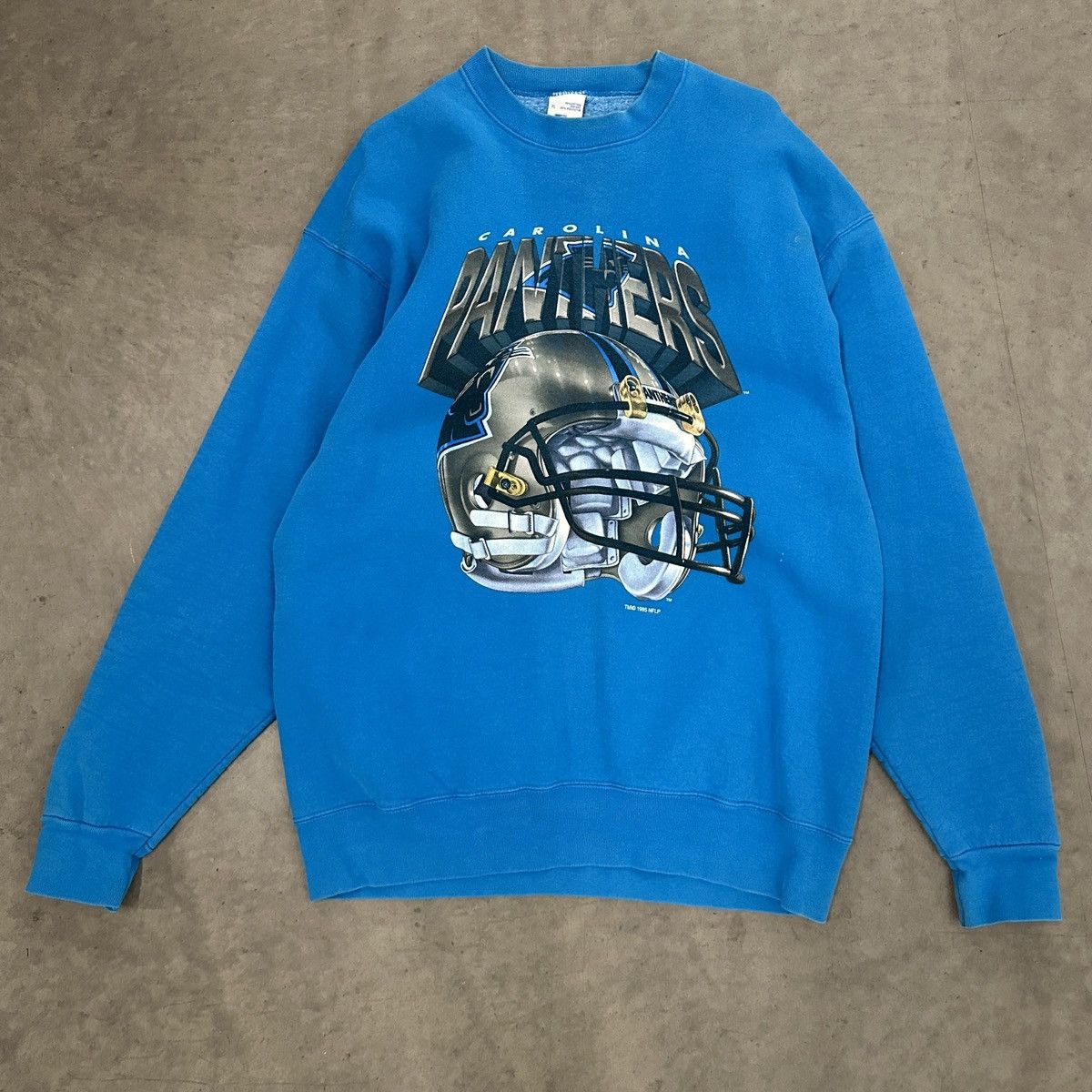 image of Salem Vintage VTG 1995 North Carolina Panthers Salem Crew in Blue, Men's (Size XL)