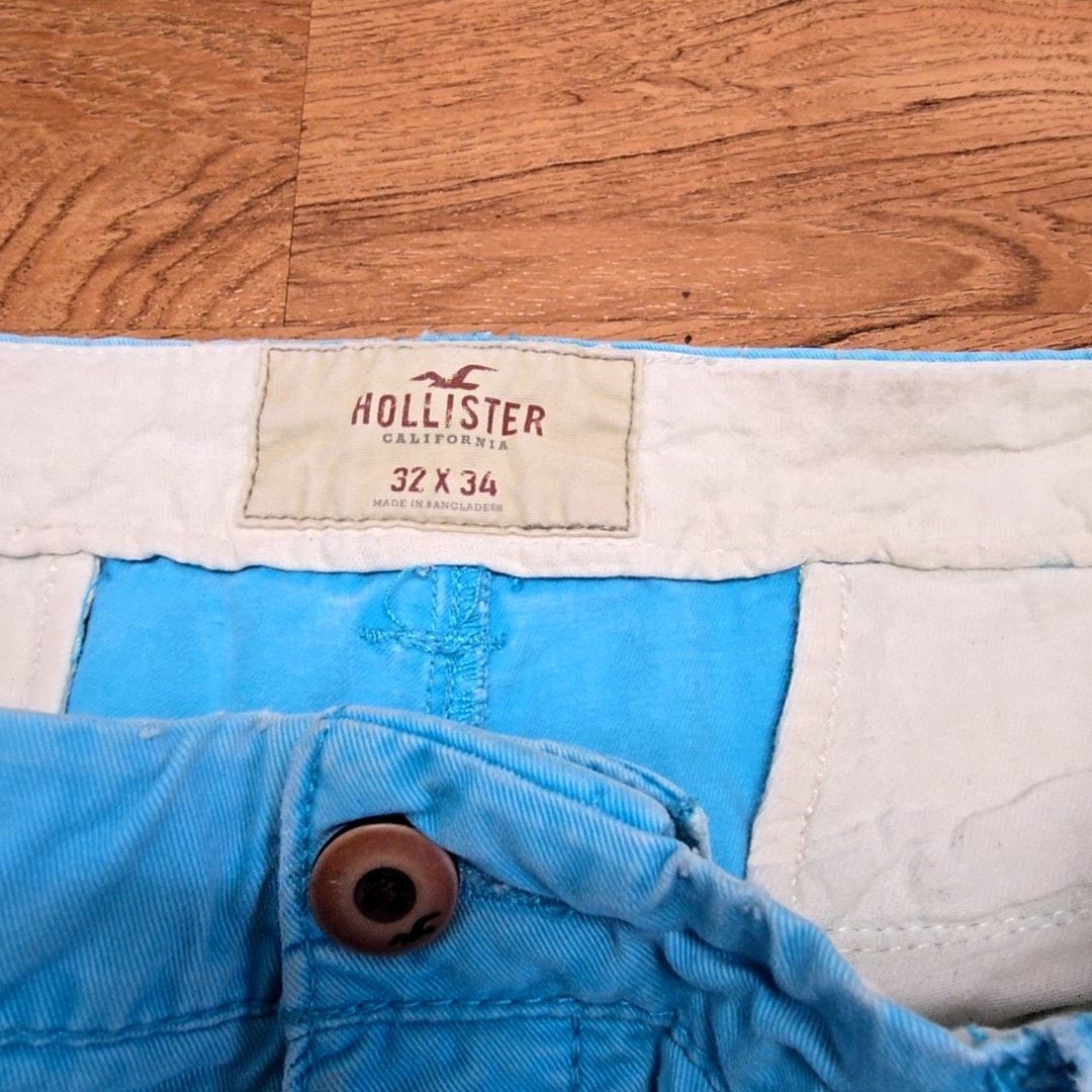 Hollister Hollister Blue Chino Pants Classic Fit 32x34 Mens Casual Size US 32 / EU 48 - 8 Thumbnail