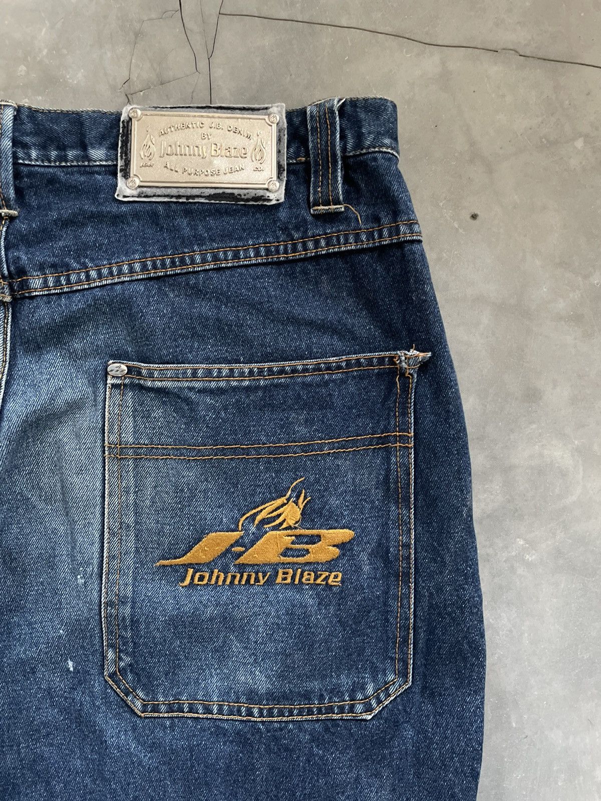 Other Vintage Y2k Johnny Blaze Baggy Cargo Carpenter Jeans Pant Size US 39 - 14 Thumbnail
