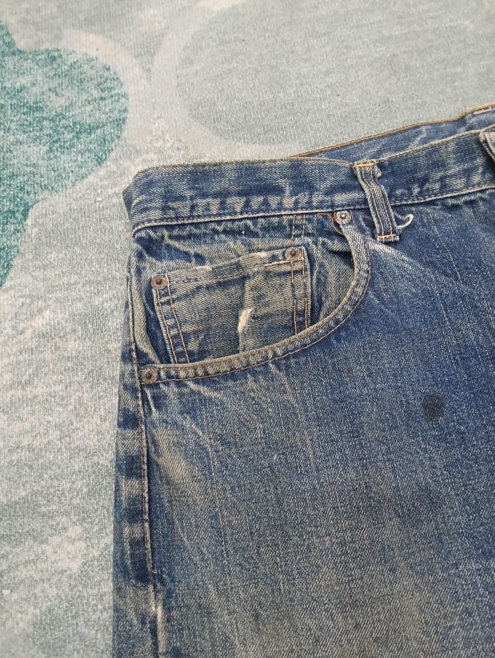 Levi's Vintage Clothing × Vintage Vintage Levis 50’s Made in Usa Jeans Size US 36 / EU 52 - 7 Thumbnail