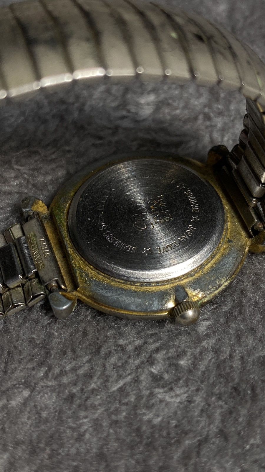 Japanese Brand Vintage Japan Rhinestone Watch Expandable Band Size ONE SIZE - 3 Thumbnail