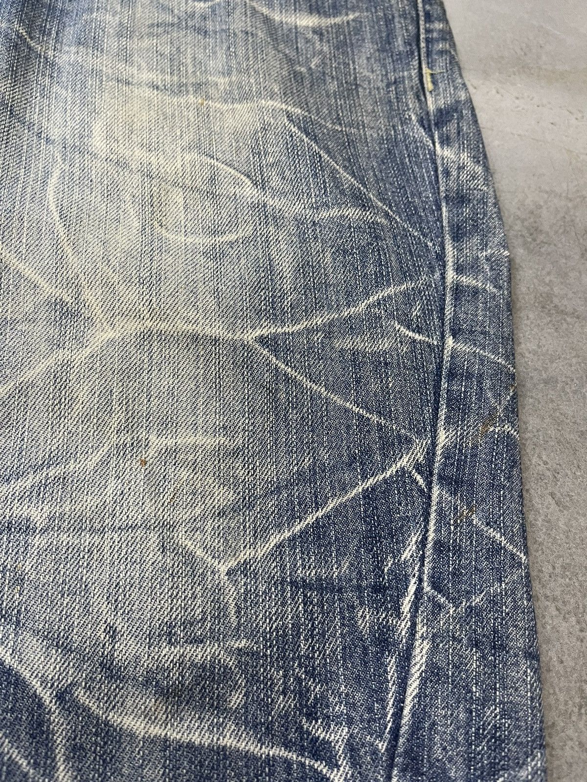 If Six Was Nine Japan NYLAUS Double Waist Honeycomb Punk Style Short Denim Size US 33 - 17 Thumbnail