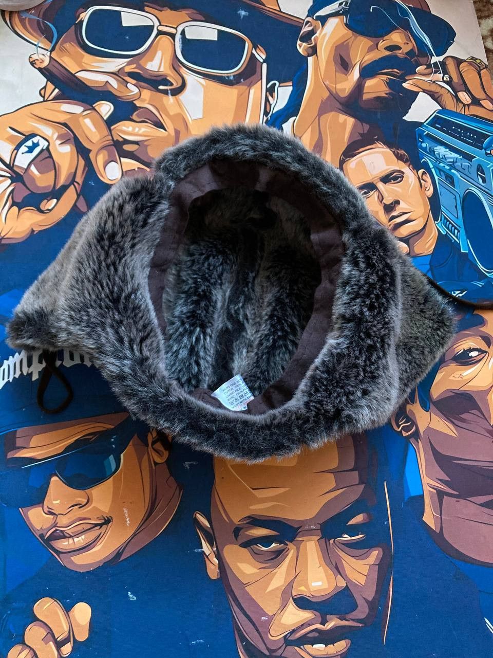 Japanese Brand × Vintage y2K Faux Ushanka Vintage Fuzzy Warm Trapper Cap Hat Size ONE SIZE - 5 Thumbnail