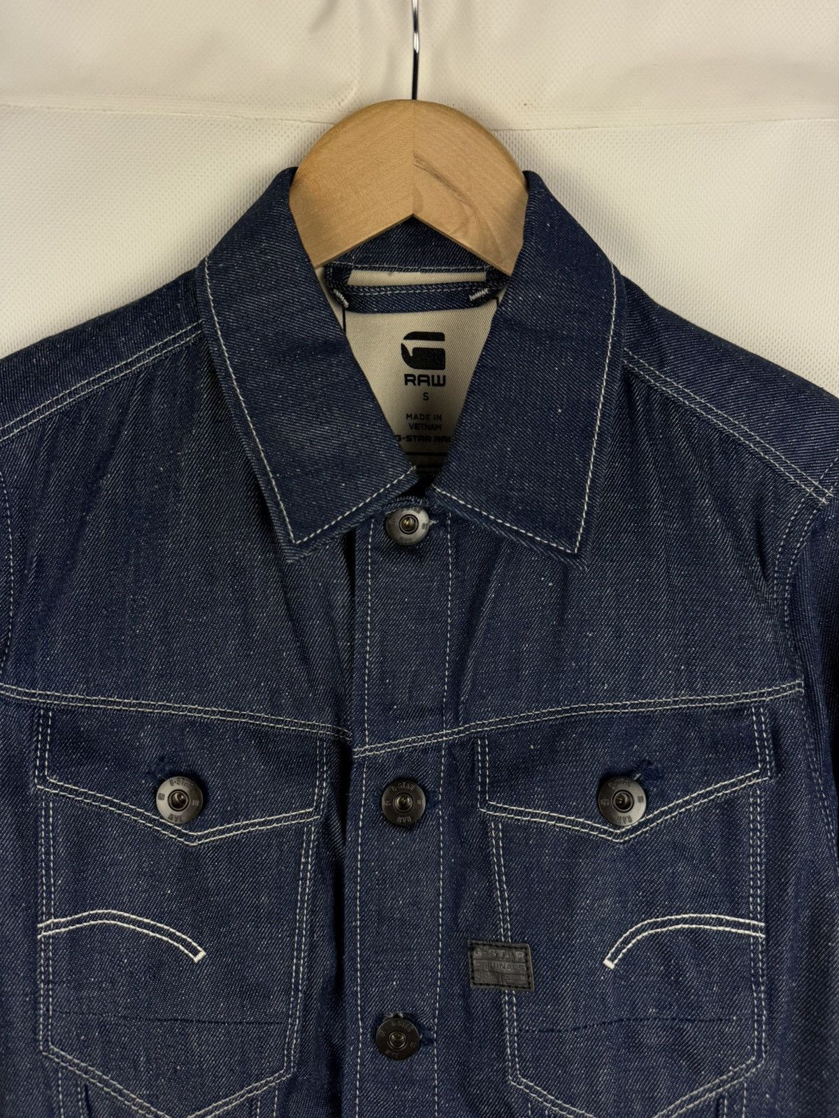 G-Star G Star Raw Men’s Arc 3D Slim JKT Denim Trucker Jacket Size S Size US S / EU 44-46 / 1 - 8 Thumbnail