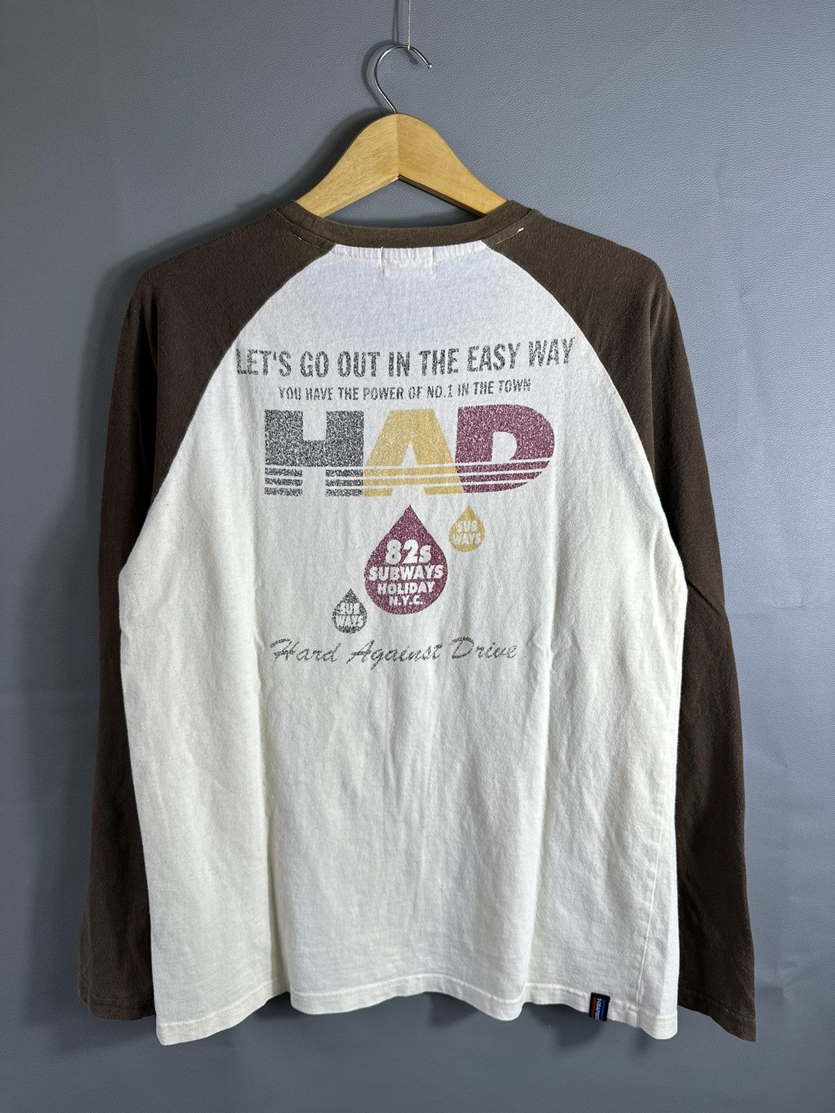 Beauty Beast × If Six Was Nine × Japanese Brand HARD AGAINTS DRIVE POEM LONG SLEEVE FADED IFSIX LGB STYLE Size US M / EU 48-50 / 2 - 2 Thumbnail