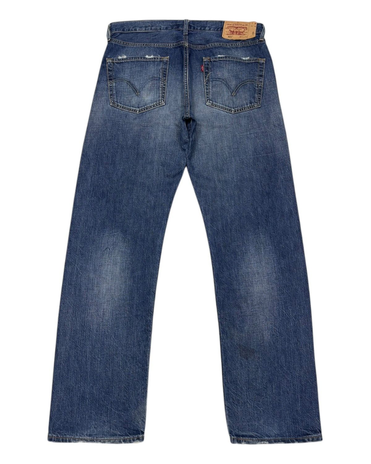 Levi's 🔥VINTAGE LEVIS 501 DISTRESSED DENIM JEANS Size US 34 / EU 50 - 2 Thumbnail
