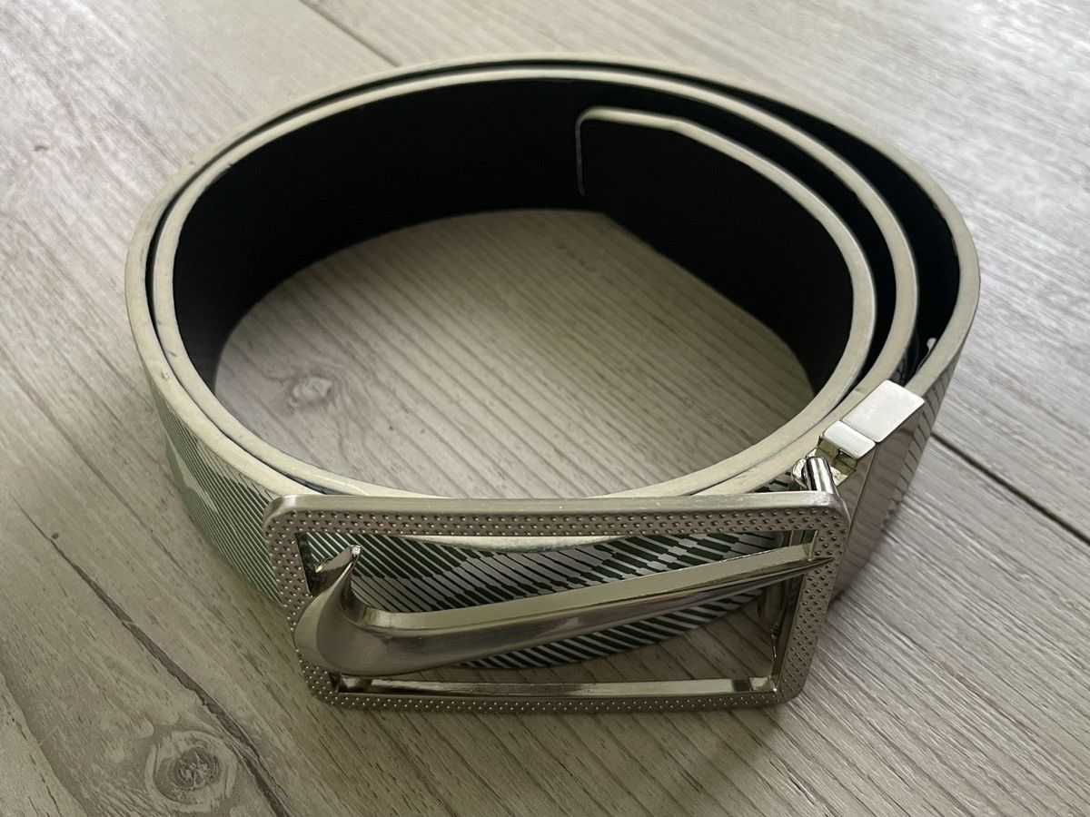 Nike Nike Golf - swoosh buckle leather belt Size ONE SIZE - 5 Thumbnail