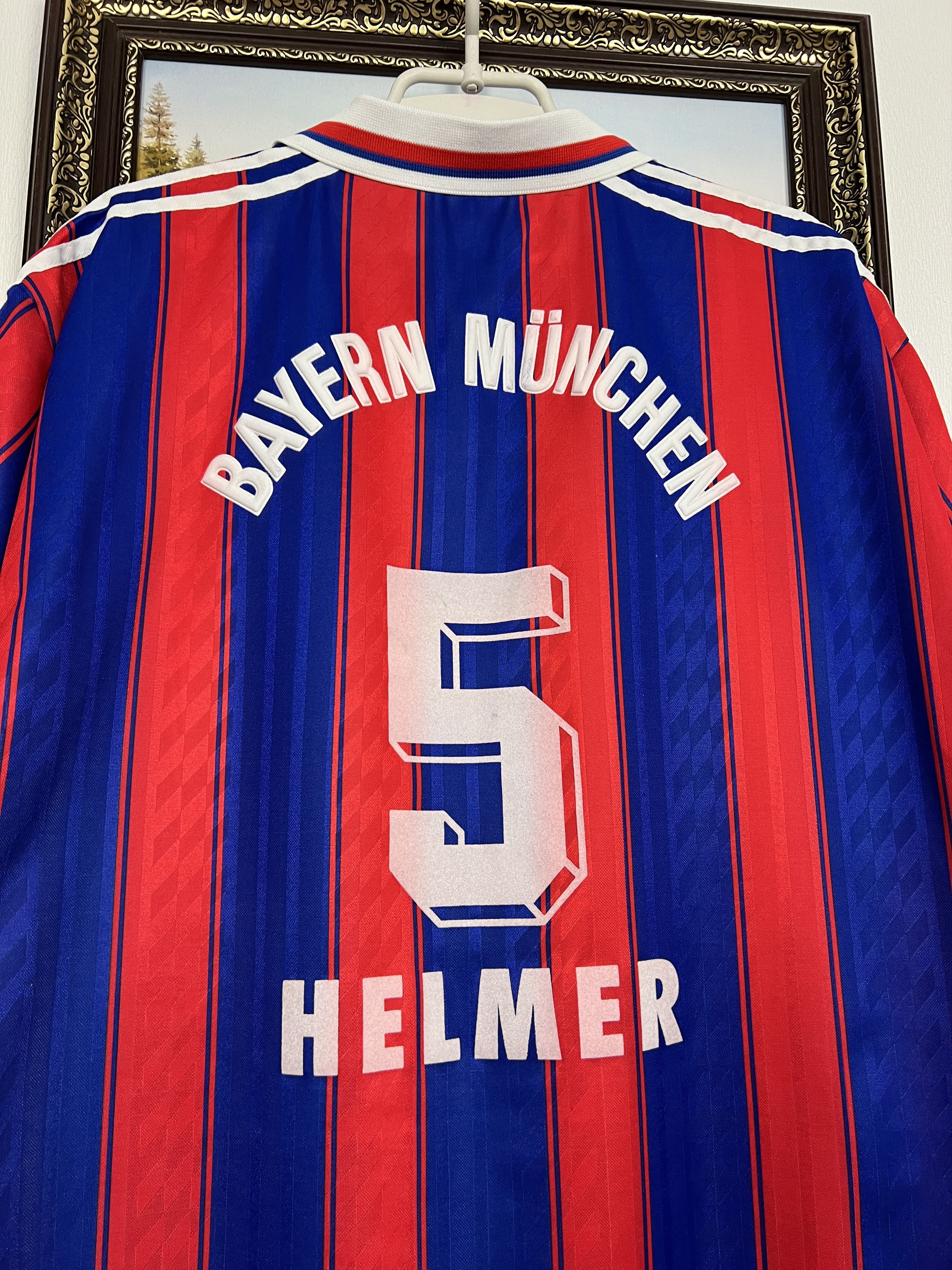 Adidas Bayern Munich football shirt Soccer #5 Helmer Jersey Trikot Size US XL / EU 56 / 4 - 9 Thumbnail