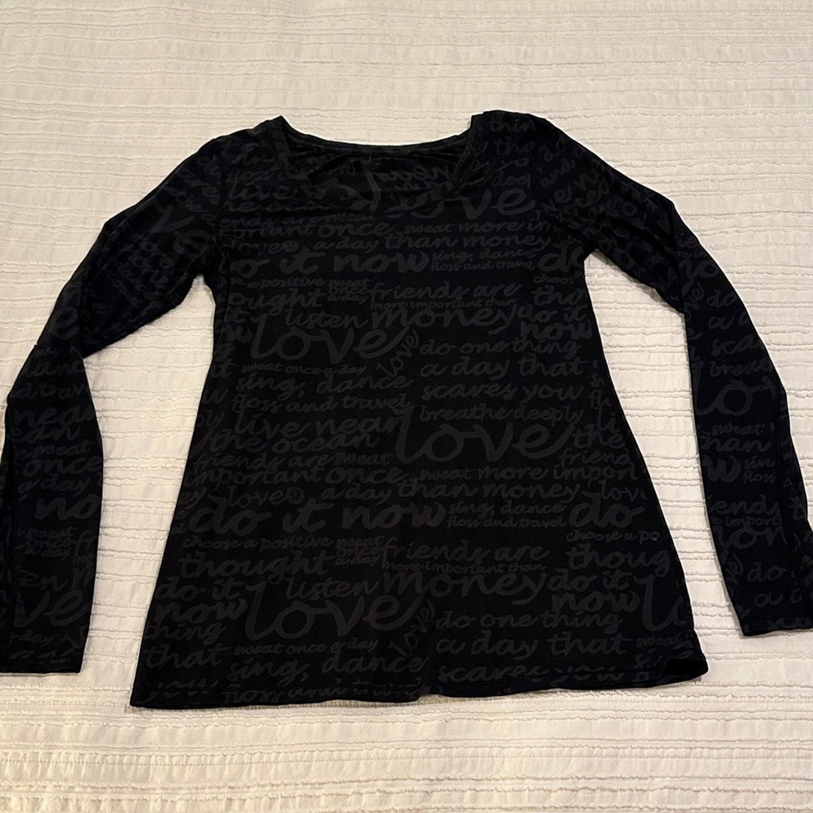 Lululemon Lululemon Daily Practice Long Sleeve Manifesto burnout sz 8 Size M / US 6-8 / IT 42-44 - 2 Thumbnail