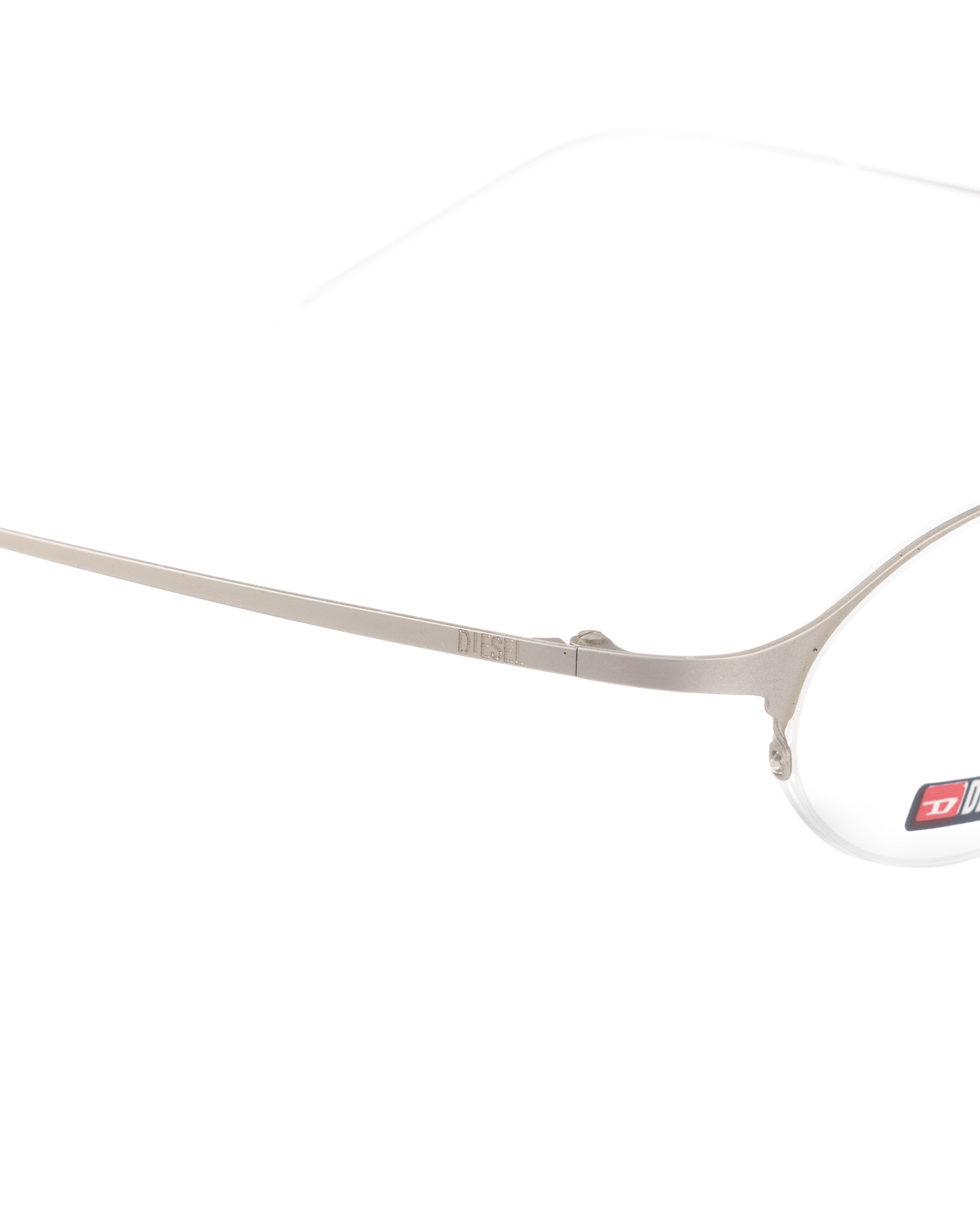 Diesel Diesel '00s Light Silver Half-Rim Mini Glasses Size ONE SIZE - 2 Thumbnail