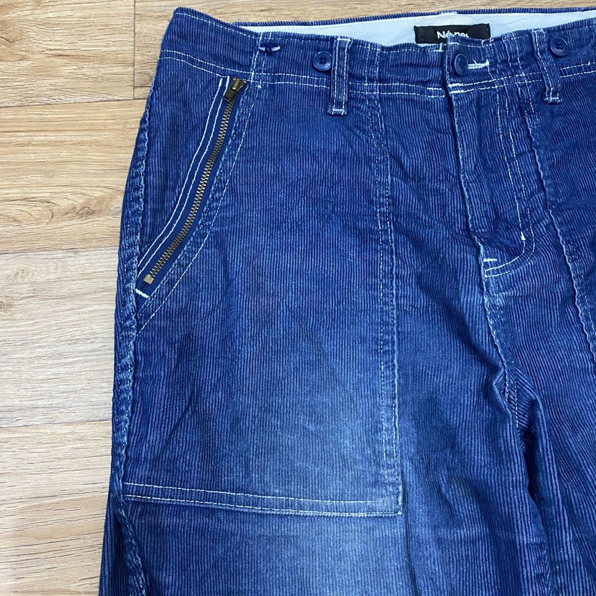 Ne-Net 90s Ne-Net By Issey Miyake Fatigue Blue Corduroy Pants Size US 30 / EU 46 - 3 Thumbnail