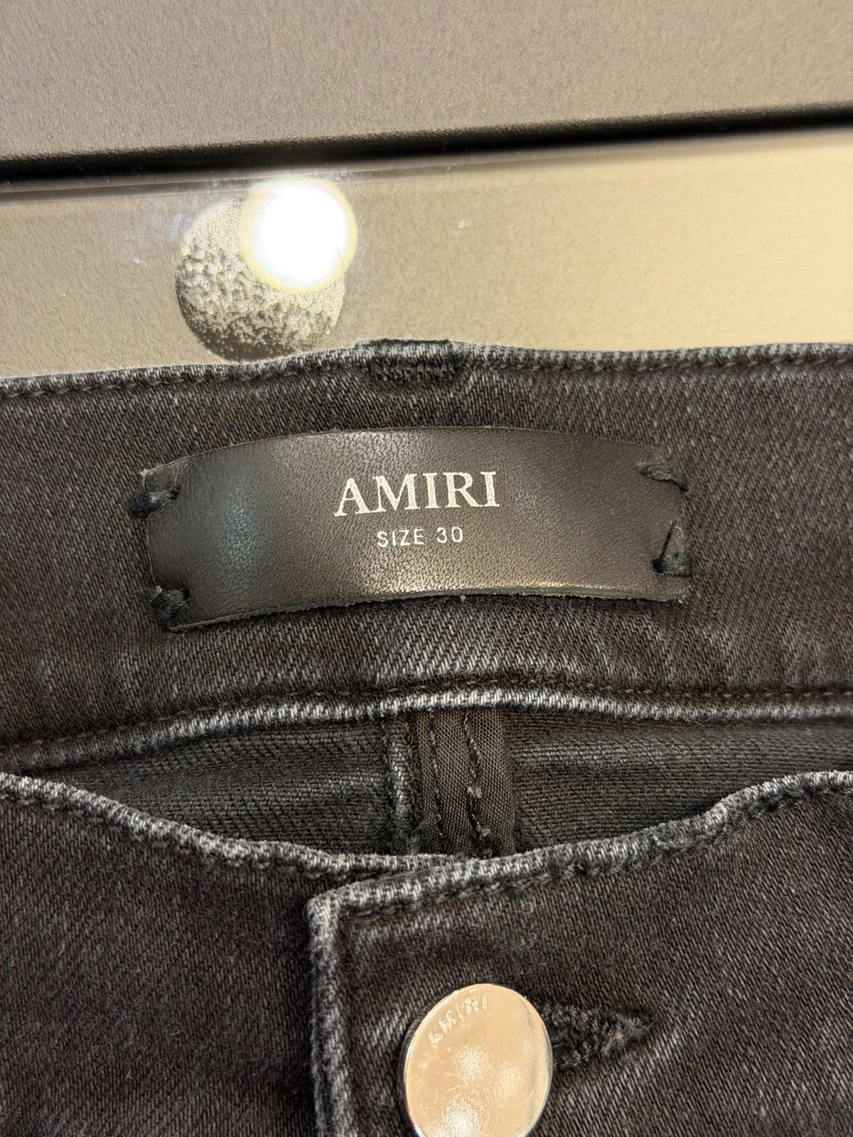 Amiri Amiri MX1 Flower Studs w/ Blue Patches - Black Size US 30 / EU 46 - 3 Thumbnail