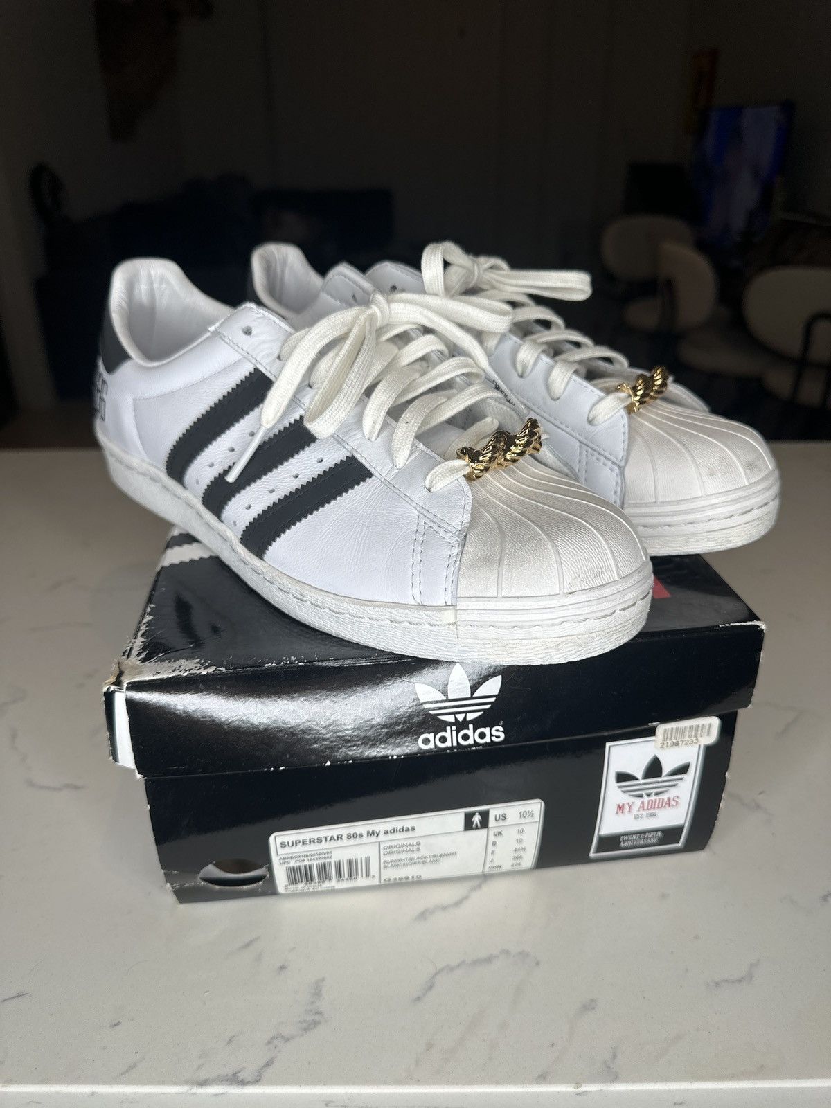 Adidas × RUN DMC SUPERSTAR 80s My adidas Size US 10.5 / EU 43-44 - 2 Thumbnail