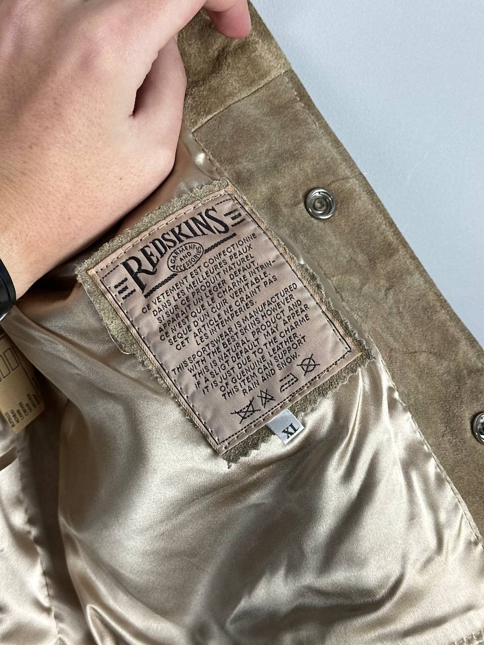 Vintage Vintage Redskins USA Western Cowboy Leather Vest Size US L / EU 52-54 / 3 - 9 Thumbnail