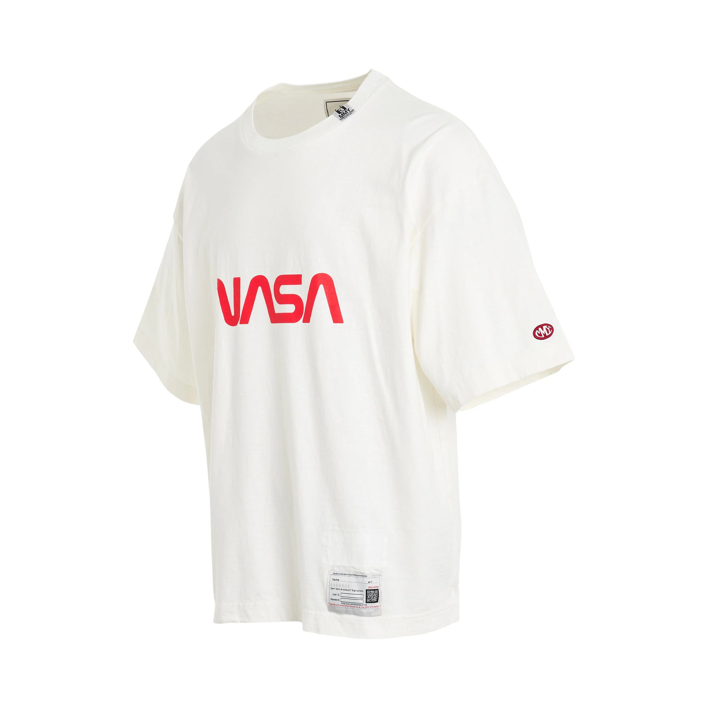 Maison MIHARA YASUHIRO o1mris0824 Nasa Printed T-Shirt in White Size US M / EU 48-50 / 2 - 2 Thumbnail