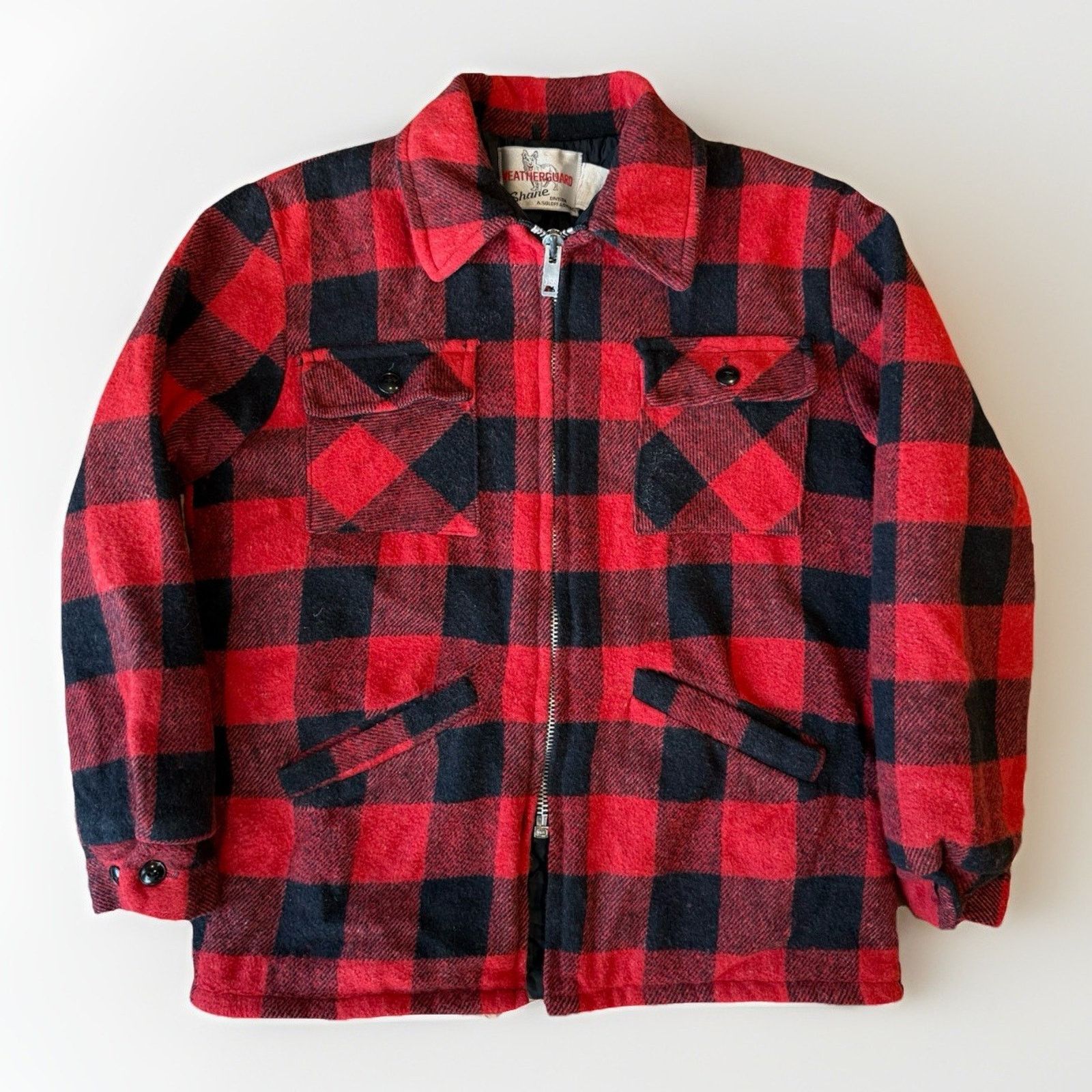 Vintage Vintage Weatherguard Shane Jacket Red 80s Buffalo Plaid Wool Size US M / EU 48-50 / 2 - 1 Thumbnail