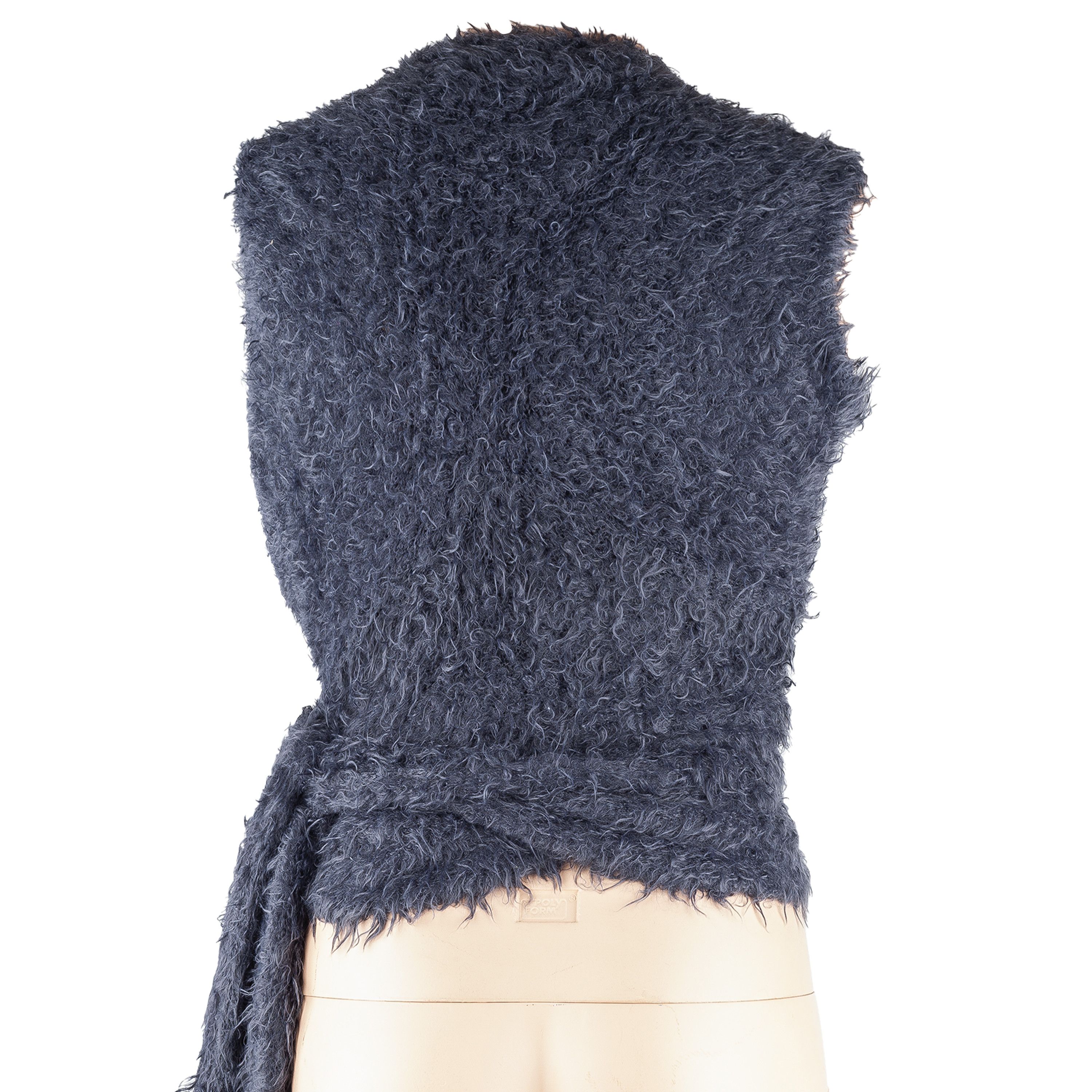 Cop Copine Cop Copine Vintage Dark Blue/Grey Wrap Around Top (ONE SIZE) Size ONE SIZE - 2 Thumbnail