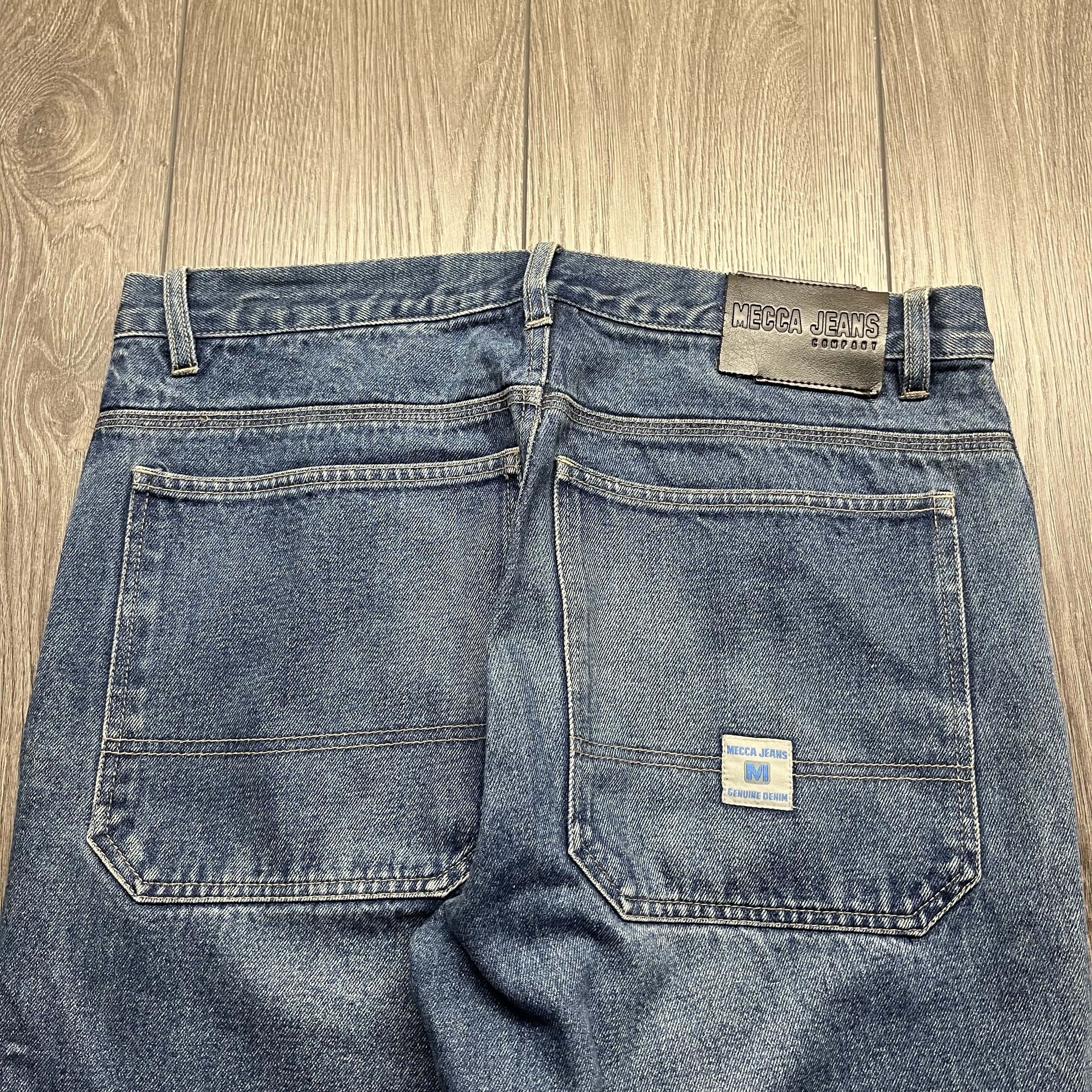 Mecca × Vintage Vintage Mecca Skate Wide Leg Baggy Denim Jeans Size US 34 / EU 50 - 3 Thumbnail