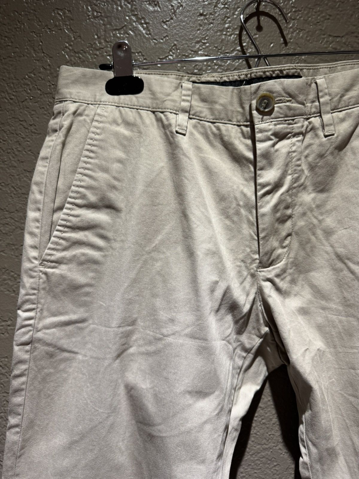Marc Anthony Beige Marc Anthony Khaki Beige Chino Pants Button Pockets Size US 30 / EU 46 - 2 Thumbnail