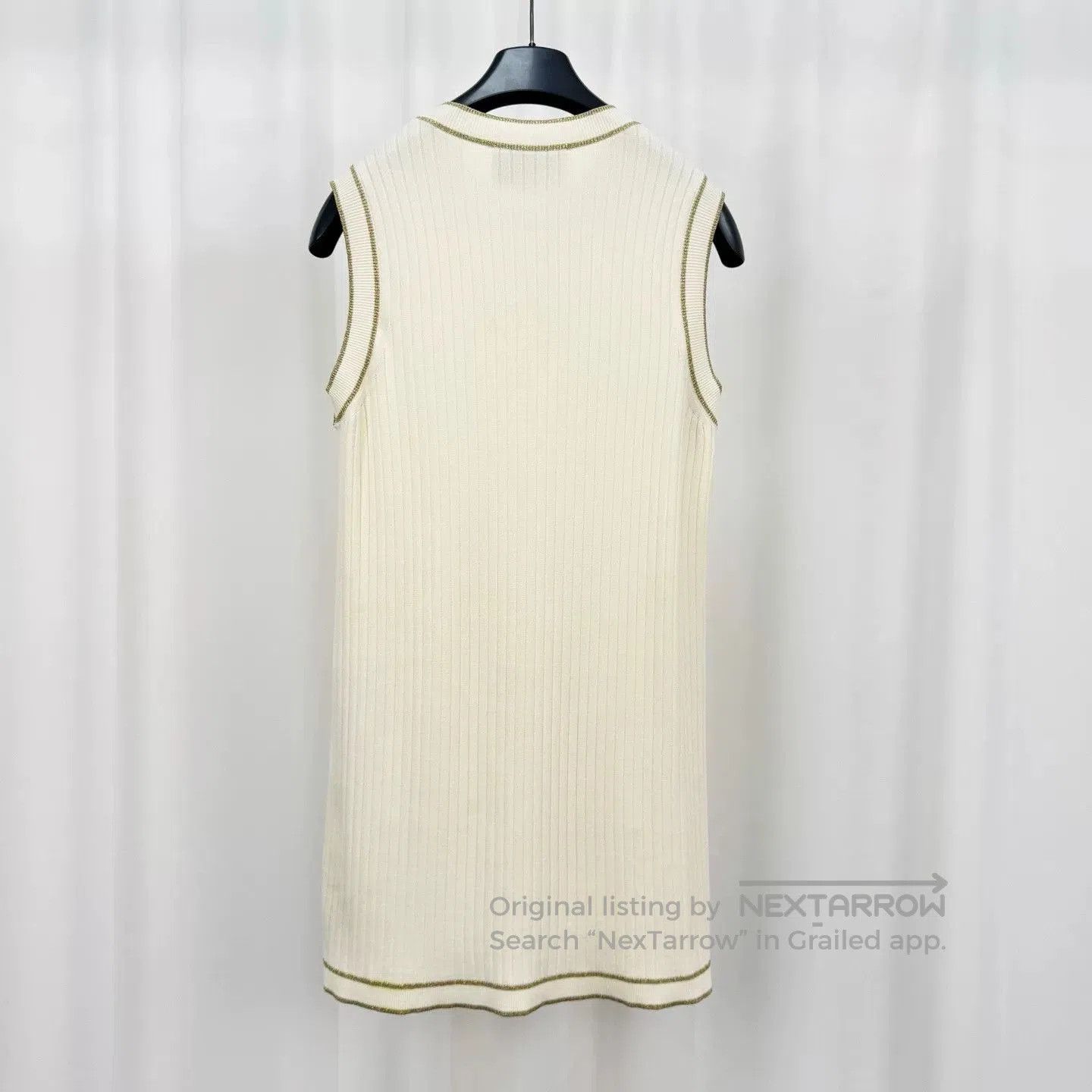 Gucci Gucci Sleeveless White Knitted Dress. Size XS / US 0-2 / IT 36-38 - 2 Thumbnail