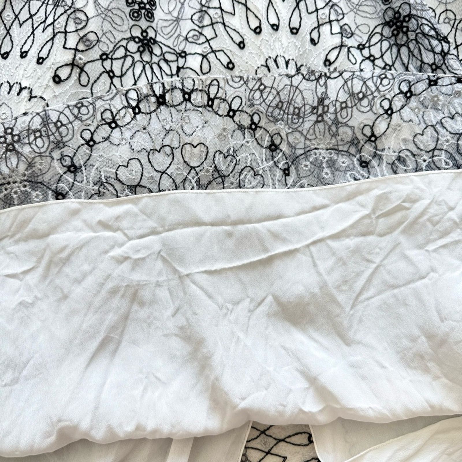 Ermanno Scervino Ermanno Scervino laces silk mid skirt size 42 IT or M 1900$ Size 28" / US 6 / IT 42 - 9 Thumbnail