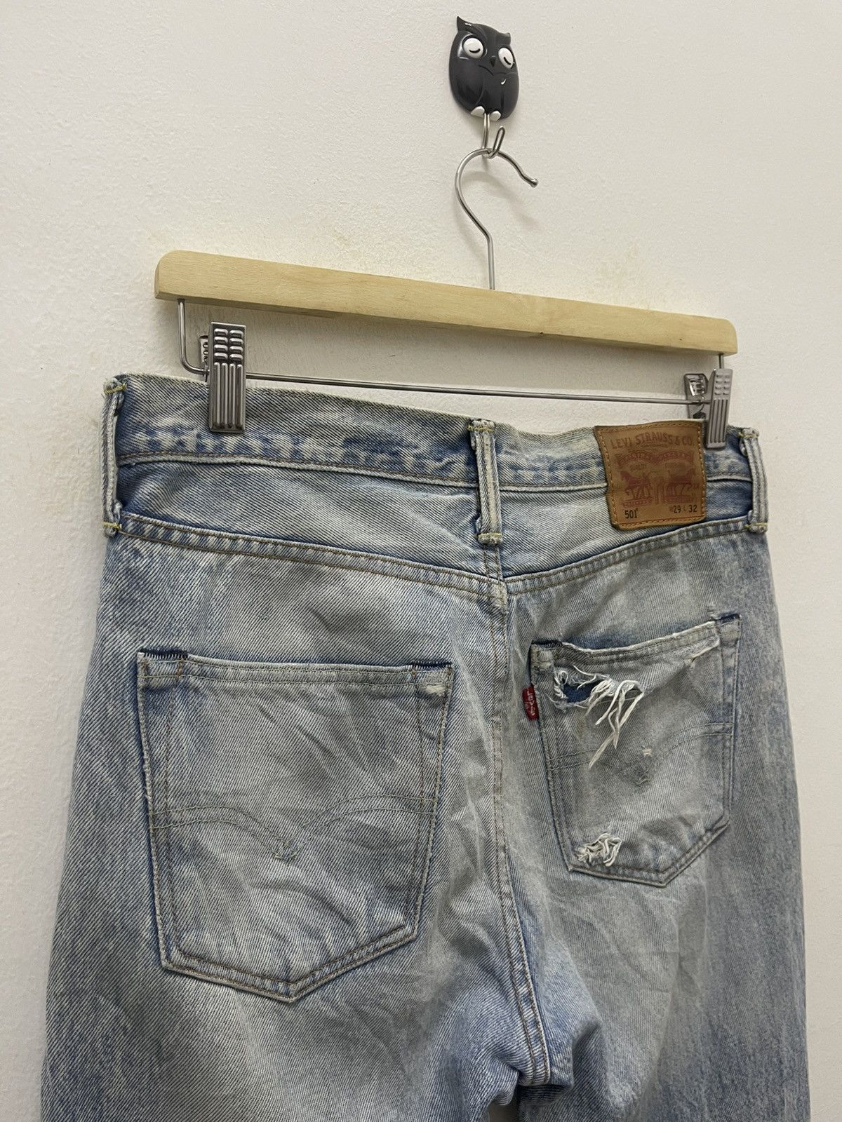 Levi's Vintage Clothing Rare LEVIS 501 Made in Mexico Distressed Grunge Style Size US 29 - 13 Thumbnail
