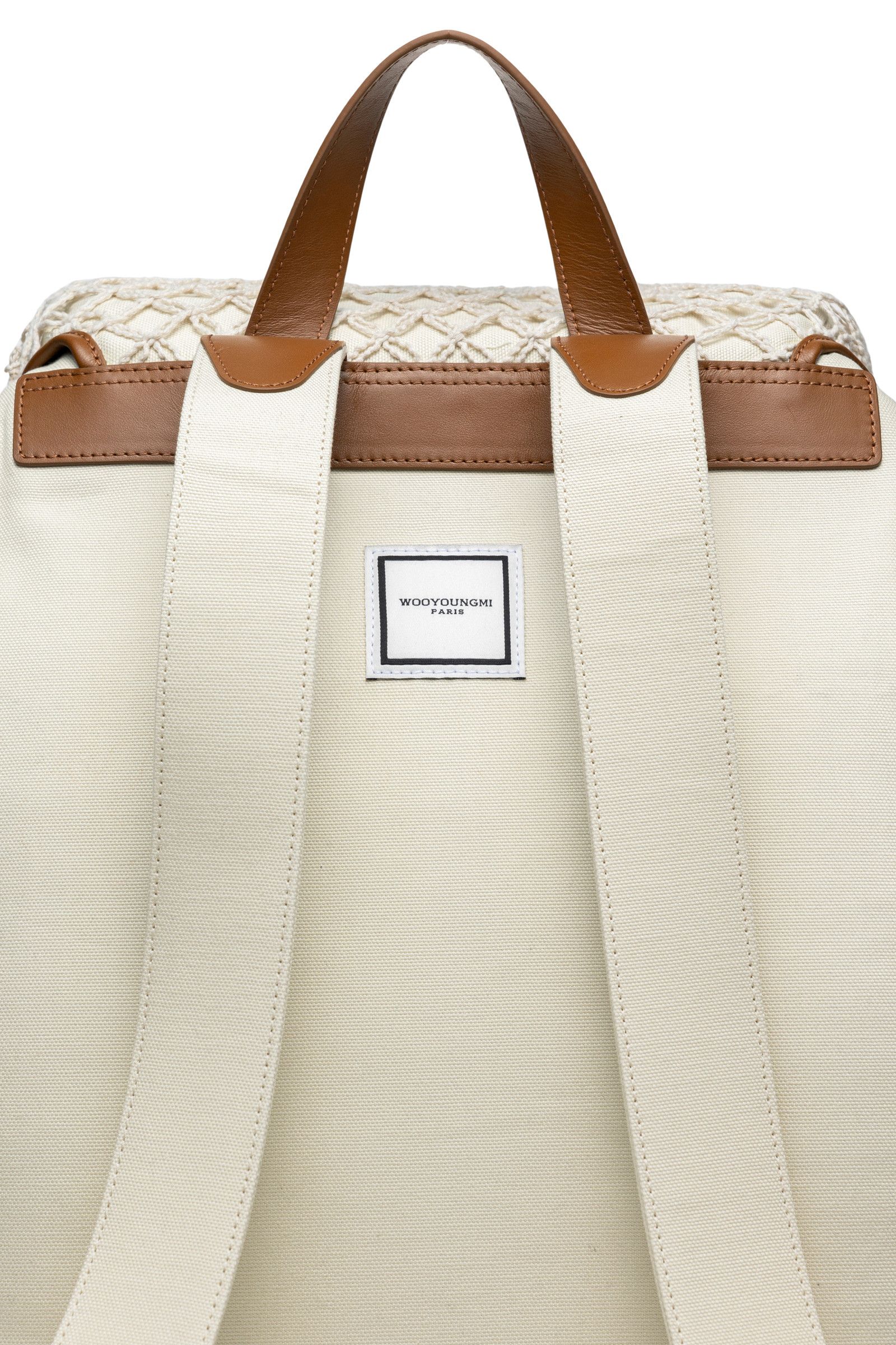 Wooyoungmi BNWT SS25 WOOYOUNGMI IVORY KNIT NET COTTON BACKPACK Size ONE SIZE - 12 Thumbnail