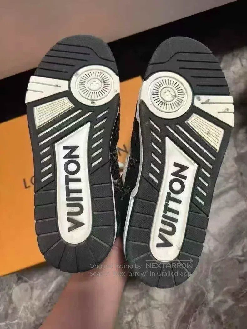 Louis Vuitton Louis Vuitton Black and white panda trainer shoes Size US 7 / EU 40 - 4 Thumbnail