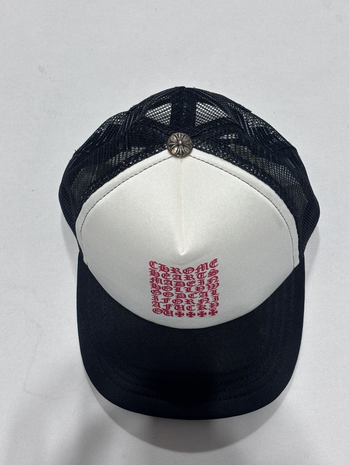 Chrome Hearts Chrome Hearts Eyechart Trucker Hat Size ONE SIZE - 3 Thumbnail