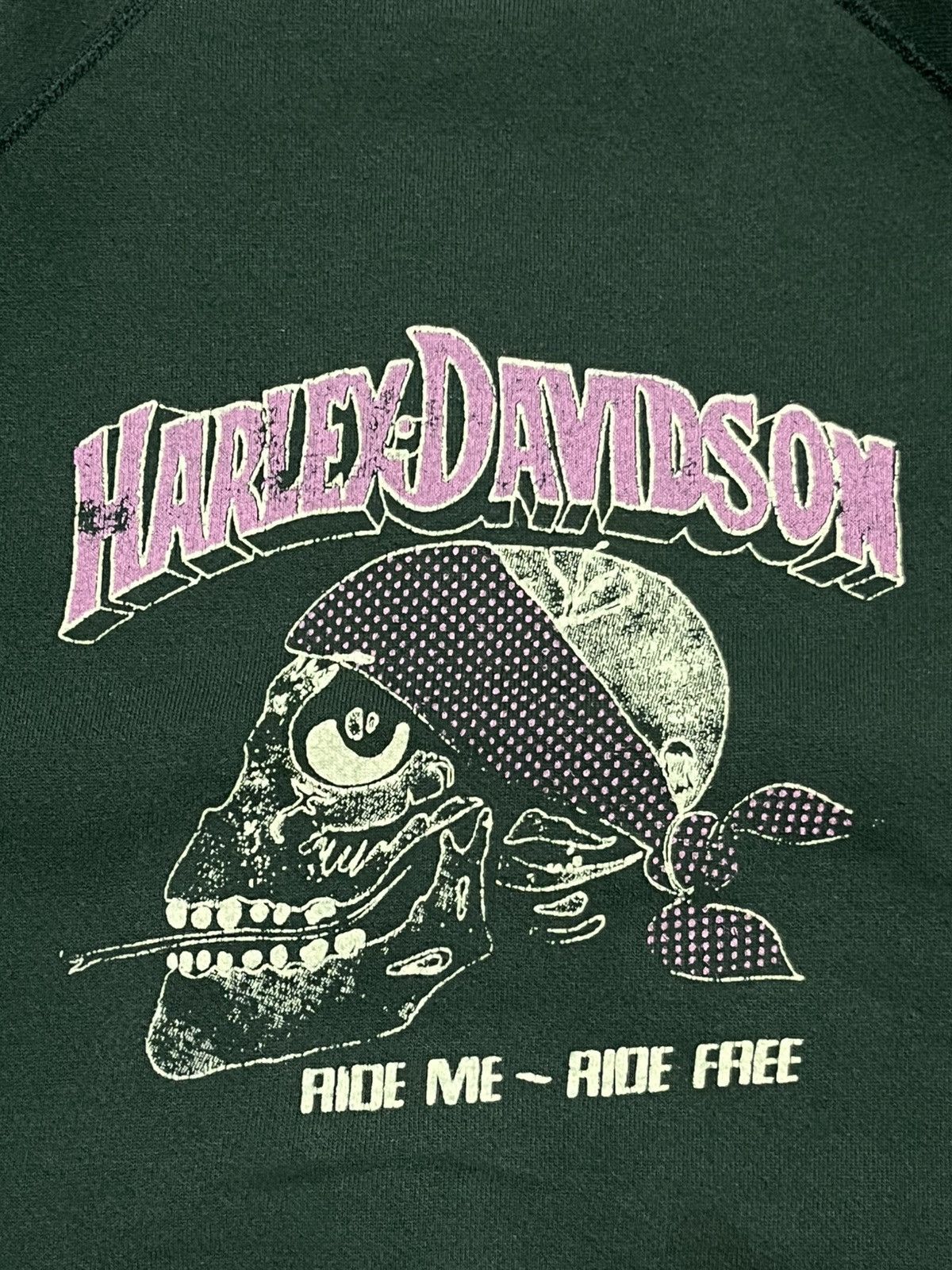 Harley Davidson Vintage Harley Davidson Ride Me Ride Free 3D Emblem Crewneck Size US M / EU 48-50 / 2 - 2 Thumbnail