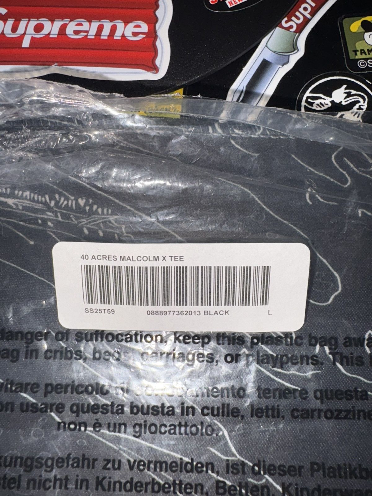 Supreme Supreme Malcolm X Tee Size US L / EU 52-54 / 3 - 4 Thumbnail