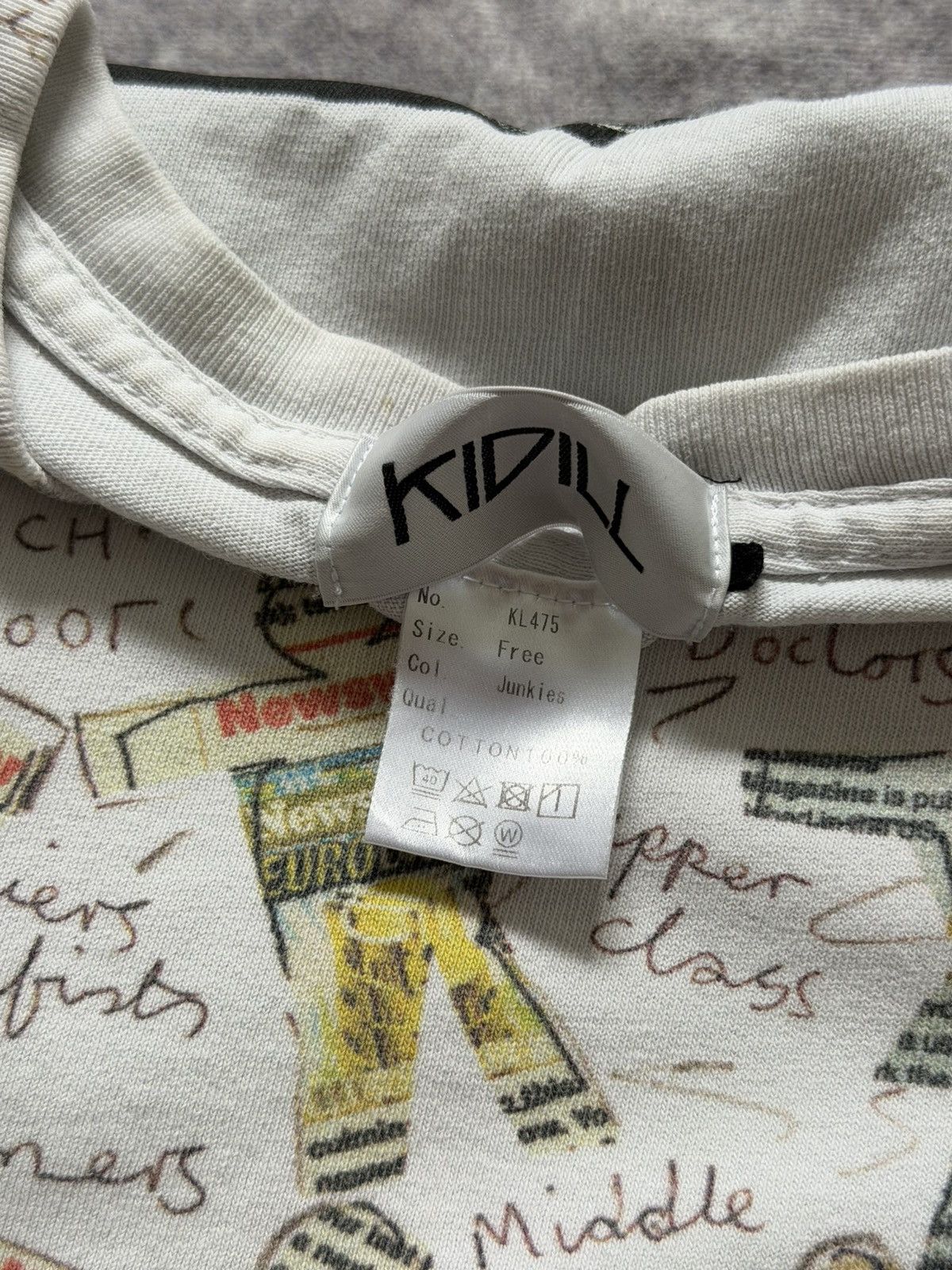 KIDILL KIDILL 20AW × Jamie Reid Tee T-shirt All-Over Pattern KL475 Size US XL / EU 56 / 4 - 9 Thumbnail