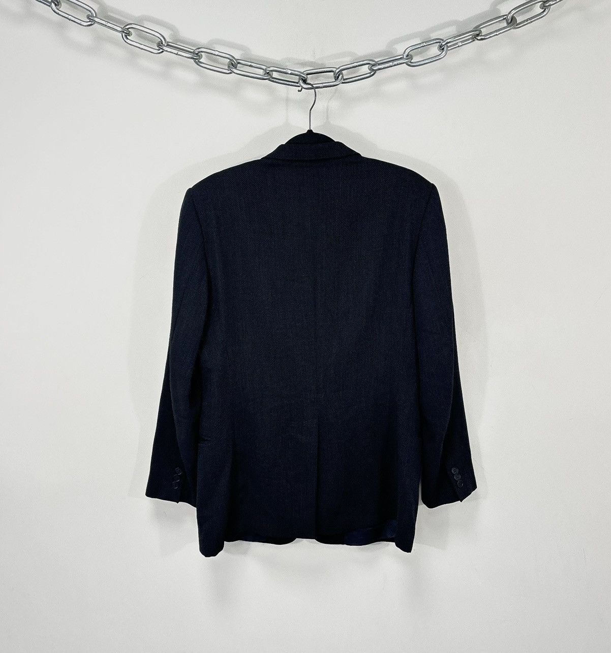 Emporio Armani Emporio Armani Men’s Birdseye Weave Gray Wool Blazer Jacket Size 40R - 3 Thumbnail