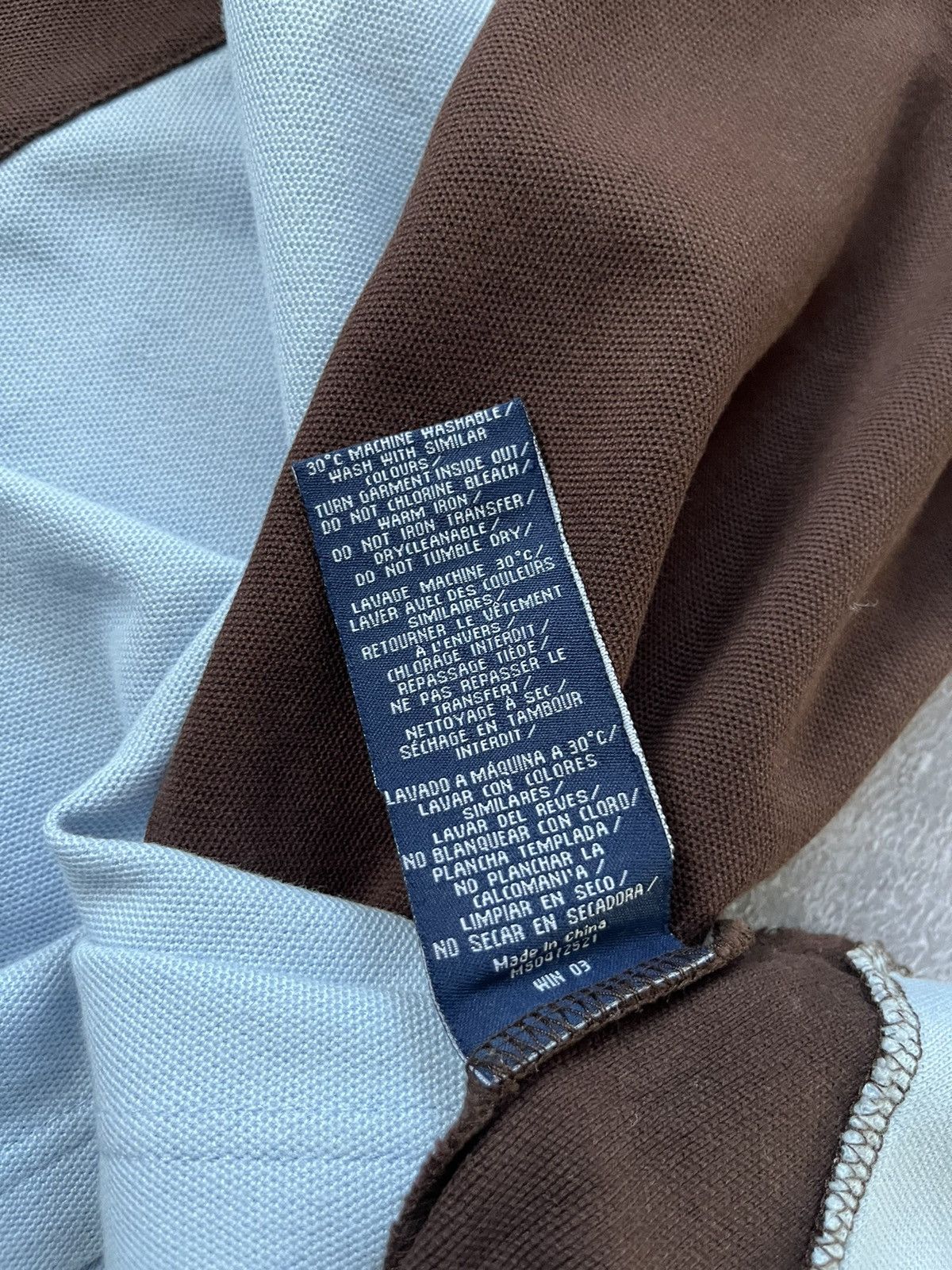 Hackett Hackett London Army Polo Longsleeve Shirt Rugby Blue/Brown Size US XL / EU 56 / 4 - 6 Thumbnail