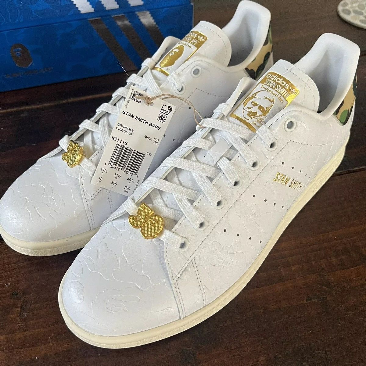 Adidas Adidas x Bathing Ape BAPE Stan Smith 30th Anniversary Shoes Size US 12 / EU 45 - 3 Thumbnail