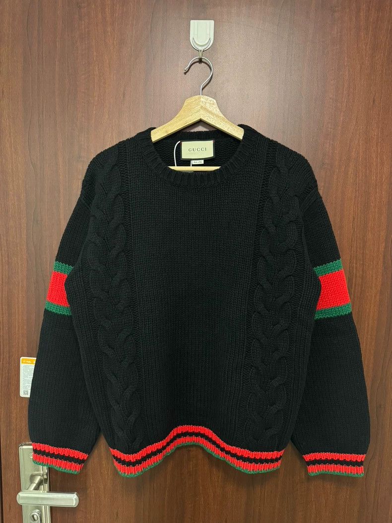 GucciBlack red and blue striped sweater 2503-Nextarrow