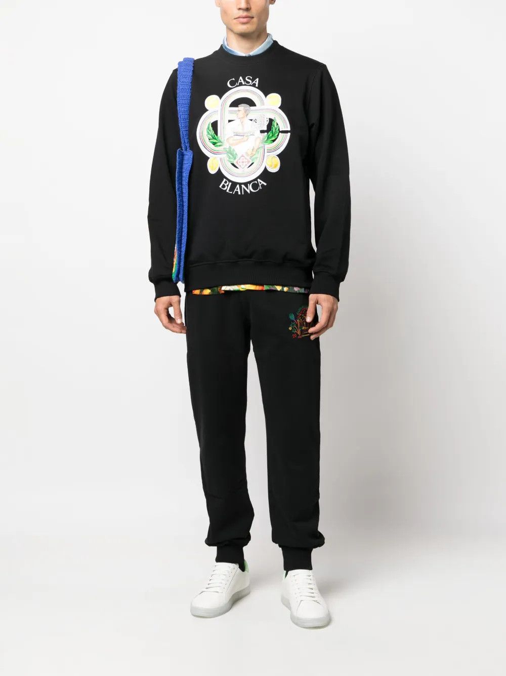 Casablanca o1y0626 Logo Sweatshirt in Black Size US XXL / EU 58 / 5 - 4 Thumbnail