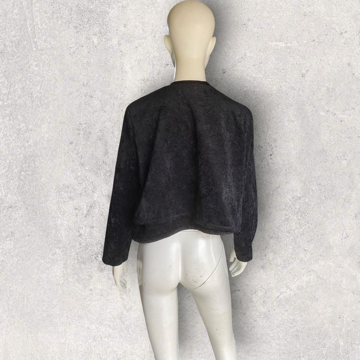 Comme des Garcons Vintage 1991 Twisted Crushed Velvet Top Size M / US 6-8 / IT 42-44 - 5 Thumbnail
