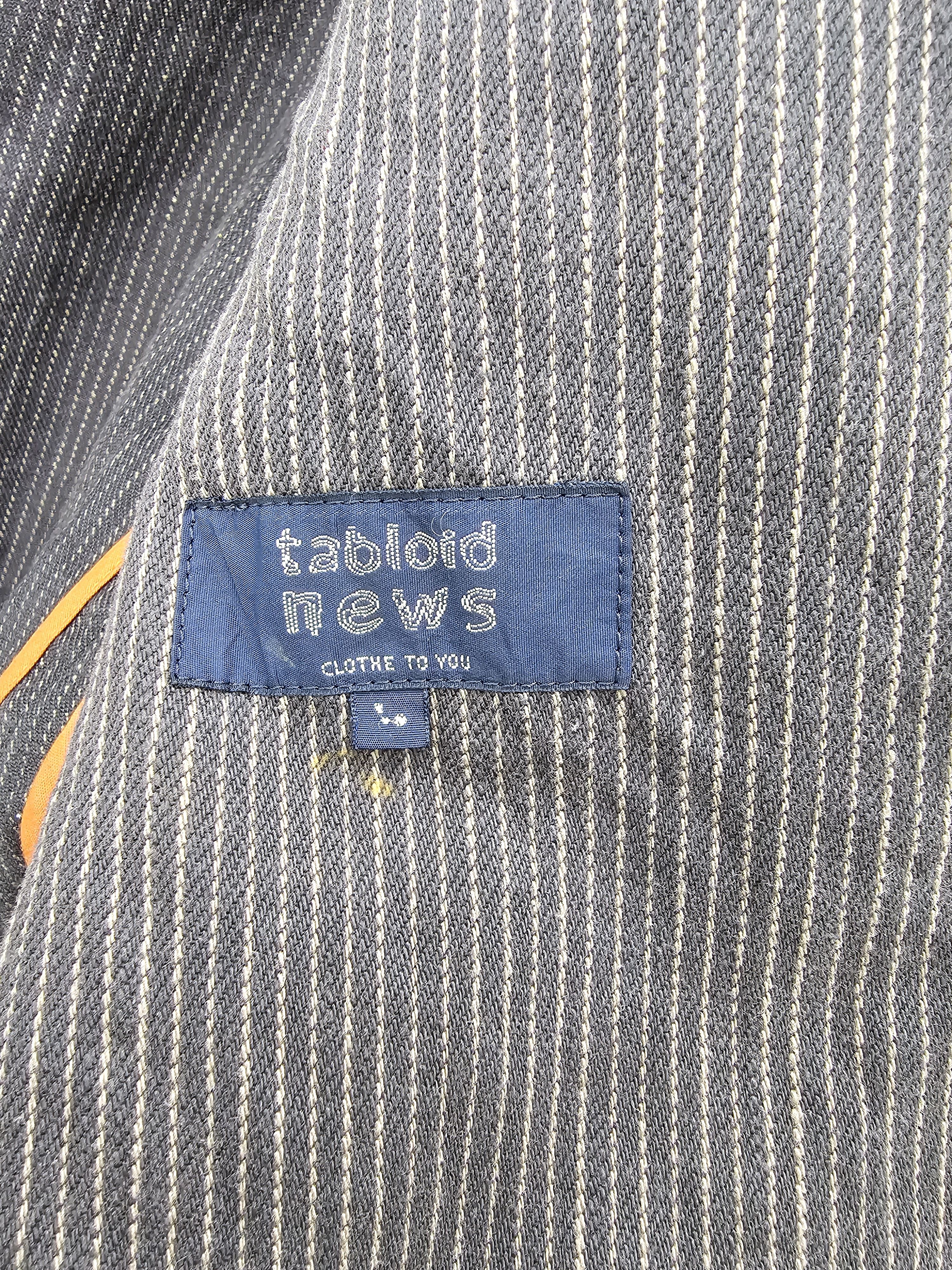 Japanese Brand Japanese Brand TABLOID NEWS Striped Blazer Jacket J0114 Size US M / EU 48-50 / 2 - 12 Thumbnail