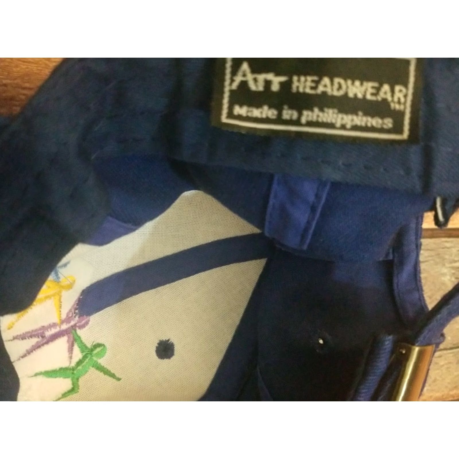 Vintage VINTAGE Art Headwear Adjustable Snapback Hat New Years CELEBRATE Envision the Future Blue 2000 Men One Size Vintage Theme Accessories Men Size ONE SIZE - 4 Thumbnail
