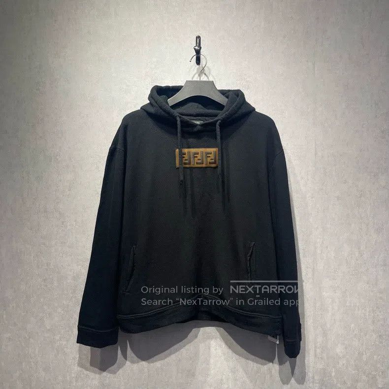 Fendi Fendi Double F Logo Printed Hooded Sweatshirt Size US XL / EU 56 / 4 - 1 Thumbnail