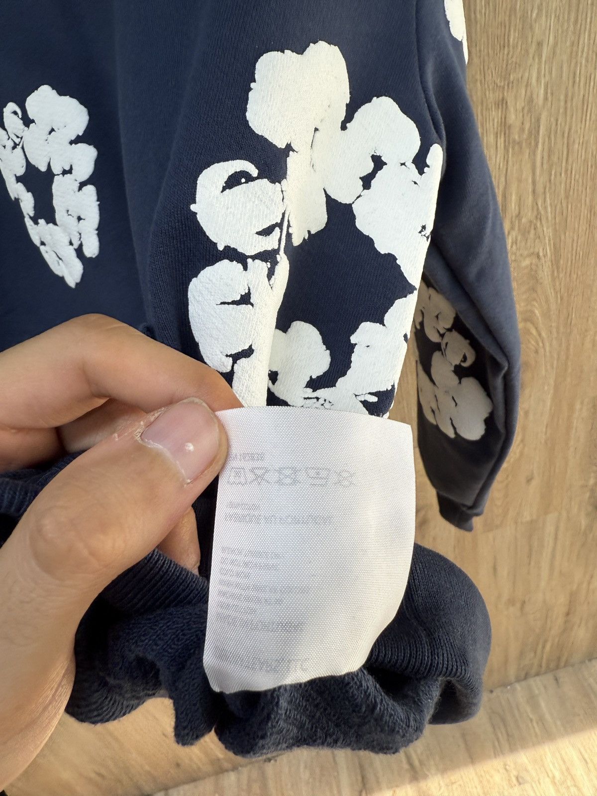 DENIM TEARS Denim Tears Navy Flower Hoodie Size US M / EU 48-50 / 2 - 8 Thumbnail