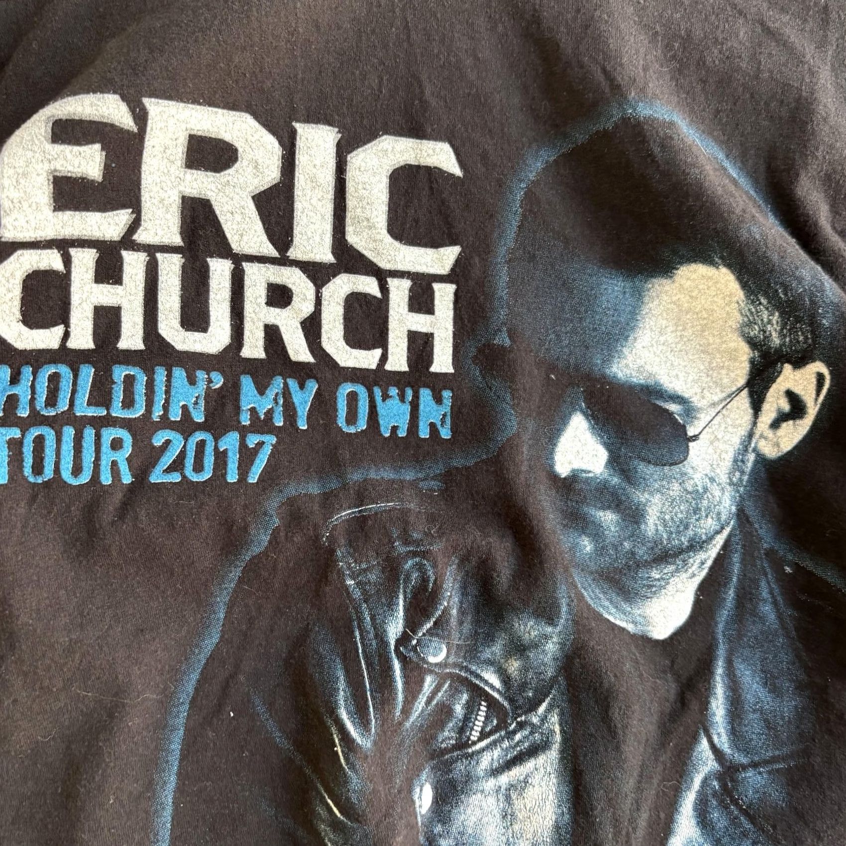 Hanes Eric Church Holdin' My Own Tour 2017 Shirt Mens Small Black Concert T-Shirt Size US S / EU 44-46 / 1 - 2 Thumbnail