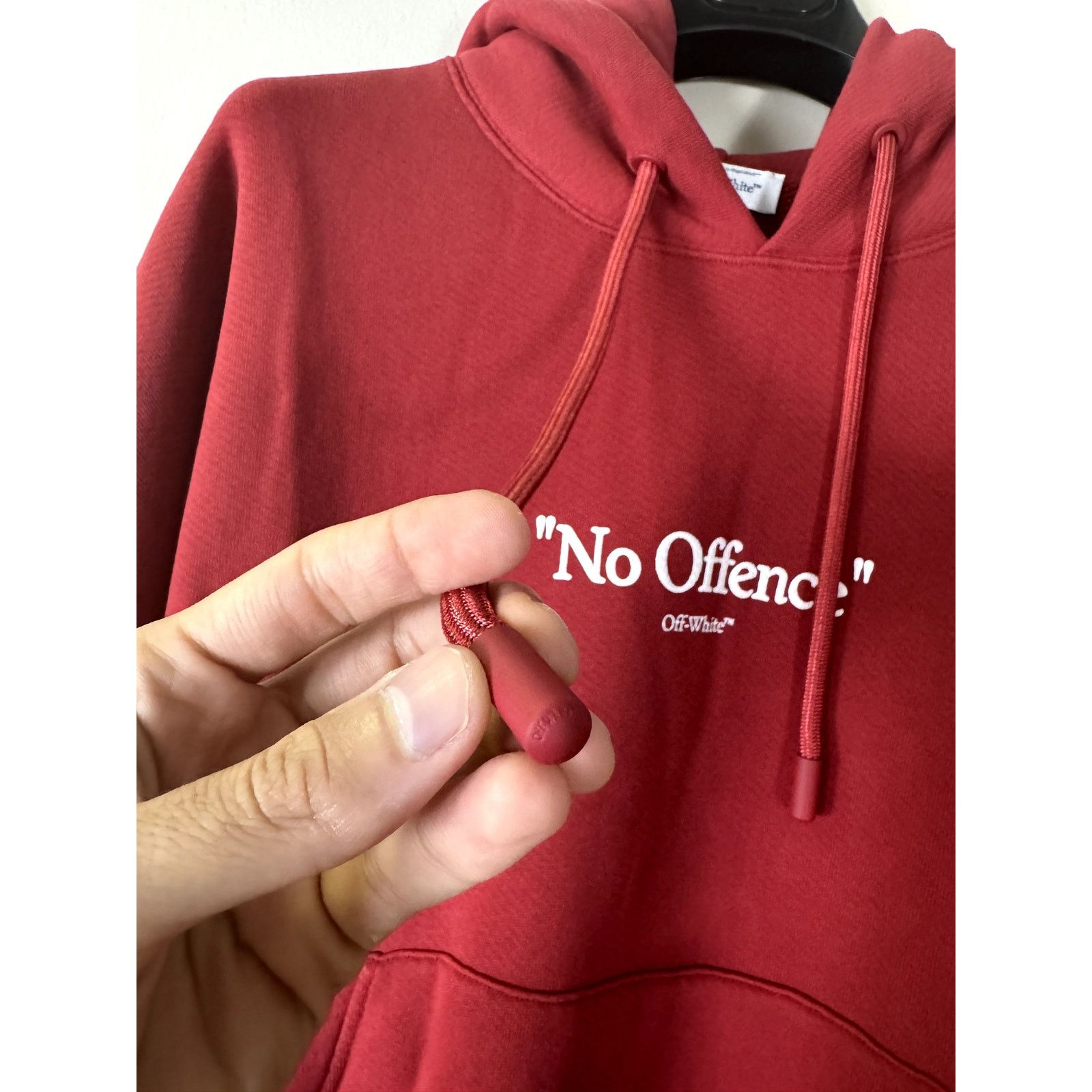 Off-White o1rshd1 No Offence Over Hoodie Rio in Red/White Size US M / EU 48-50 / 2 - 6 Thumbnail