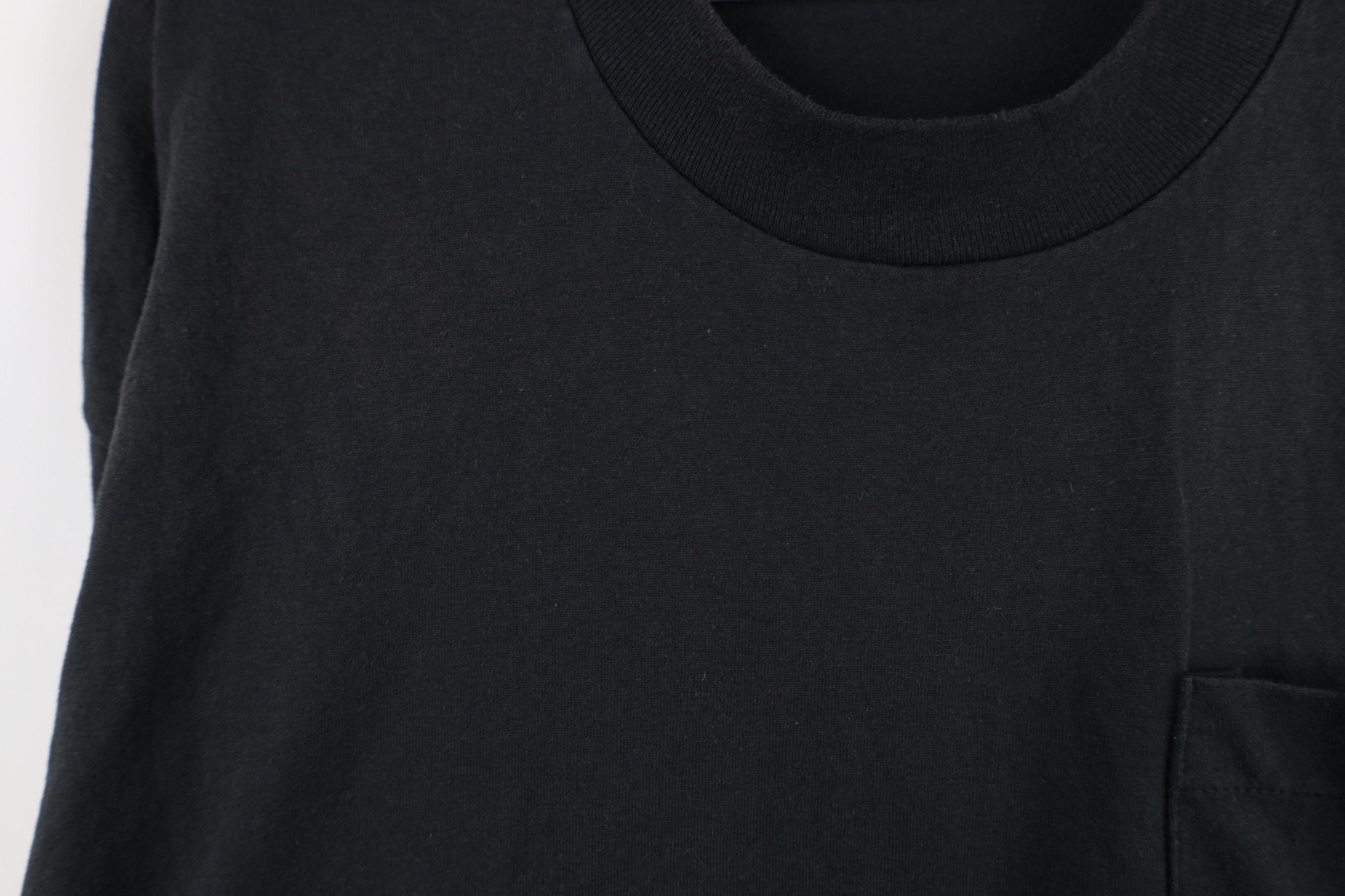 Vintage Vintage 90s Streetwear Heavyweight Pocket T-Shirt Black USA Size US XXL / EU 58 / 5 - 5 Thumbnail