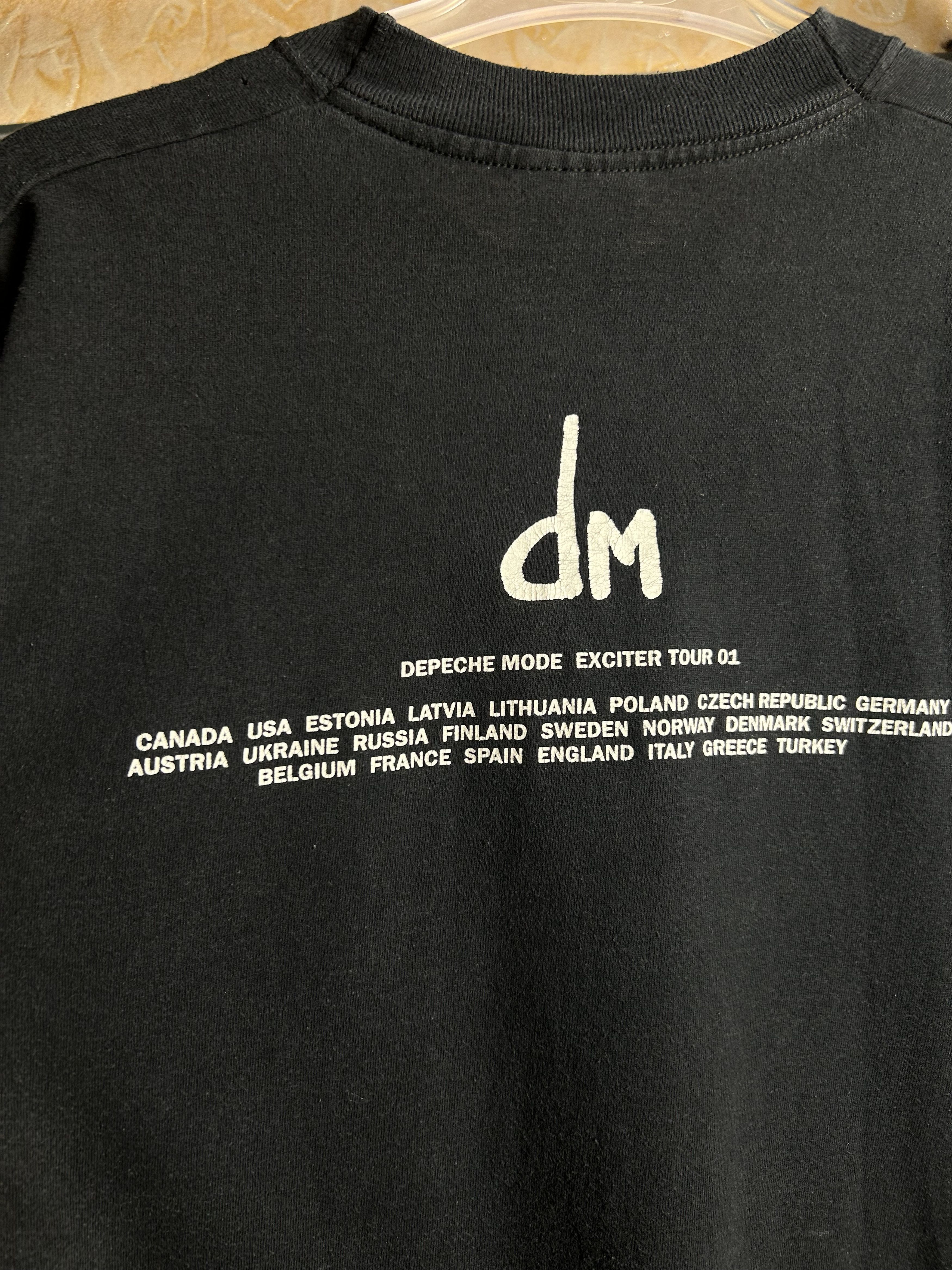 Band Tees Vintage 2001 Depeche Mode Rock Band Exciter Tour T-shirt Size US M / EU 48-50 / 2 - 14 Thumbnail