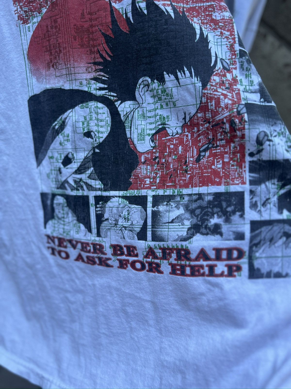 Vintage RARE Akira FindSleep Tetsuo Shima vs the World" Tee Size US XL / EU 56 / 4 - 4 Thumbnail