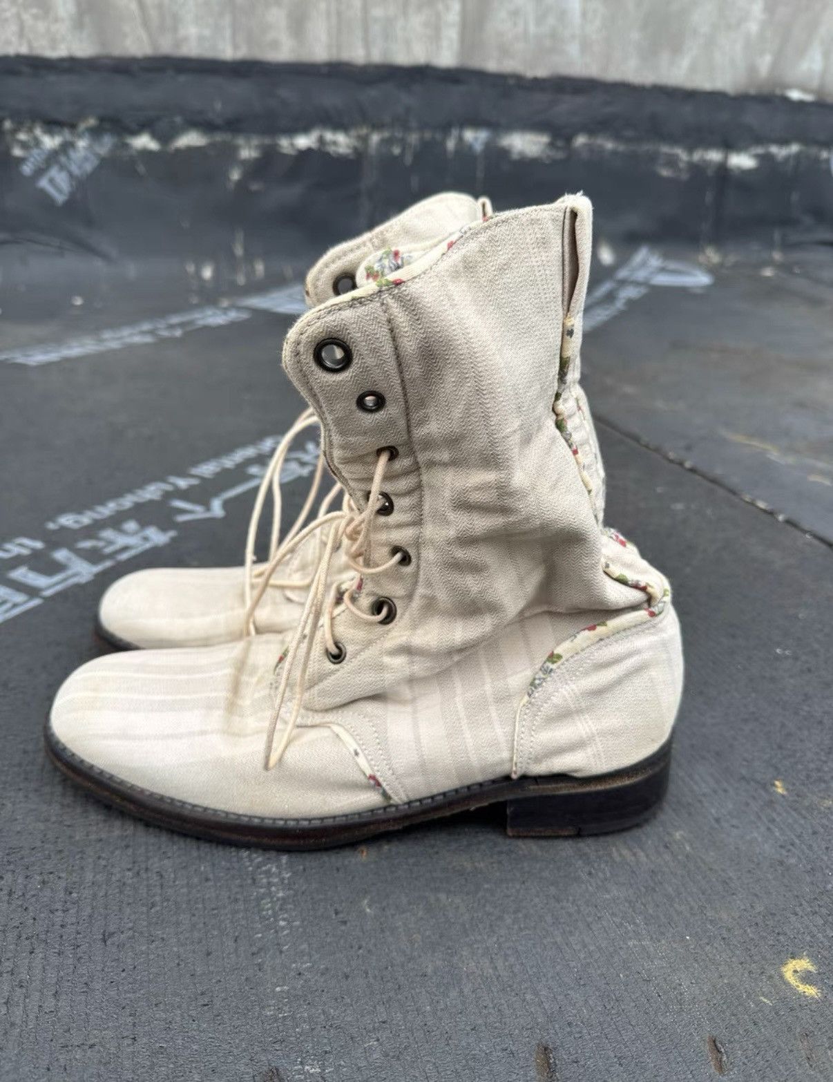 Number (N)ine Undercover 04aw BUT period canvas boots but beautiful Size US 6.5 / EU 39-40 - 5 Thumbnail