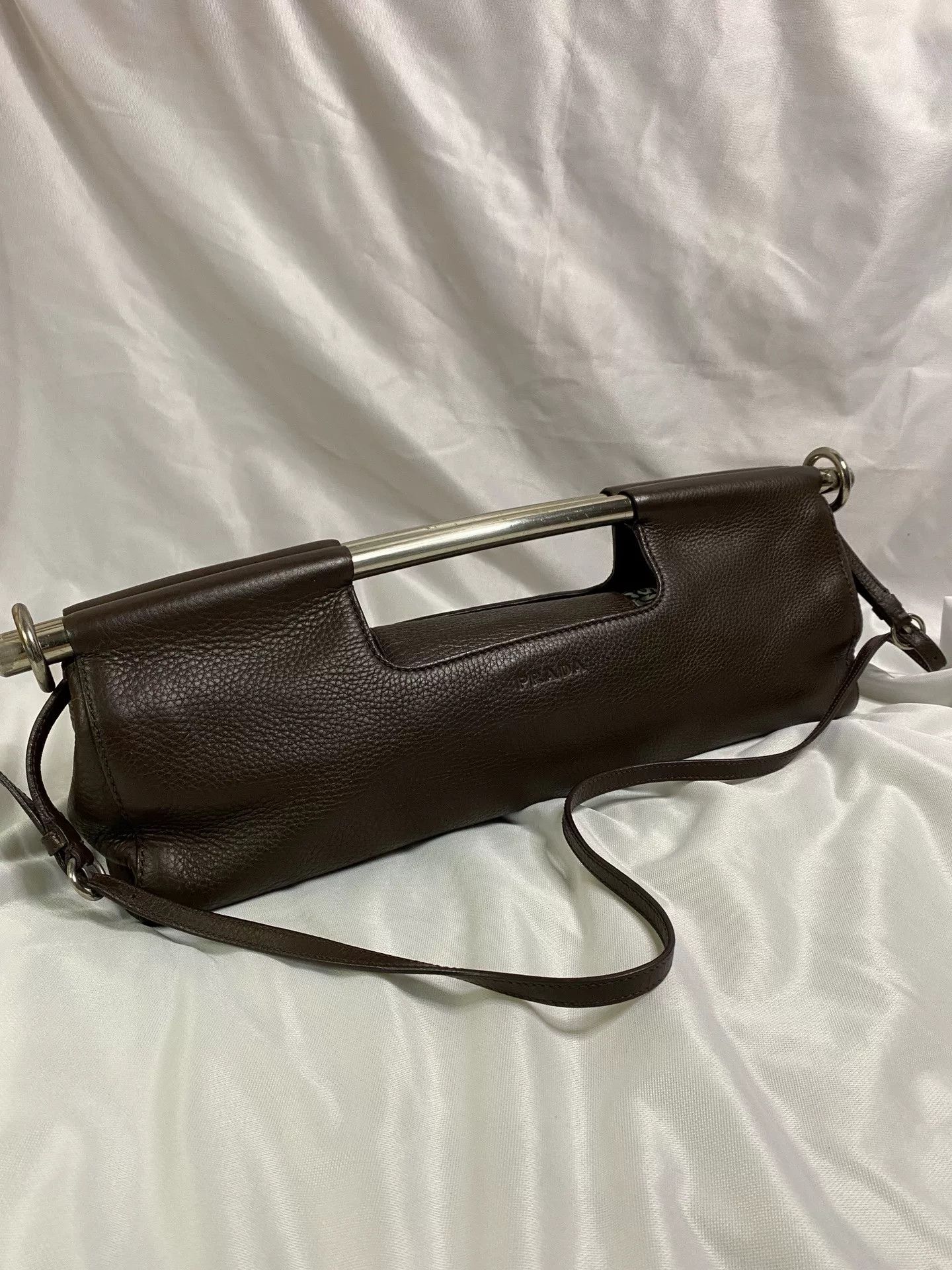 Prada Prada 2003 Runway Silver Handle 2way Bag Size ONE SIZE - 1 Thumbnail