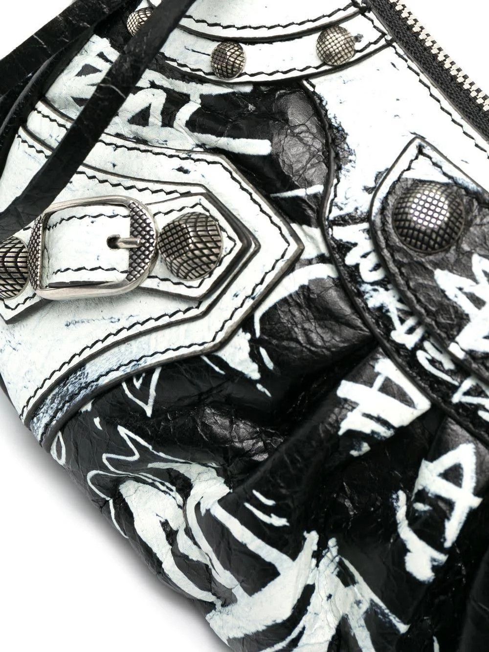 Balenciaga o1s1wg110624 Size: OS / Le Cagole Mini Bag in Black White Size ONE SIZE - 3 Thumbnail